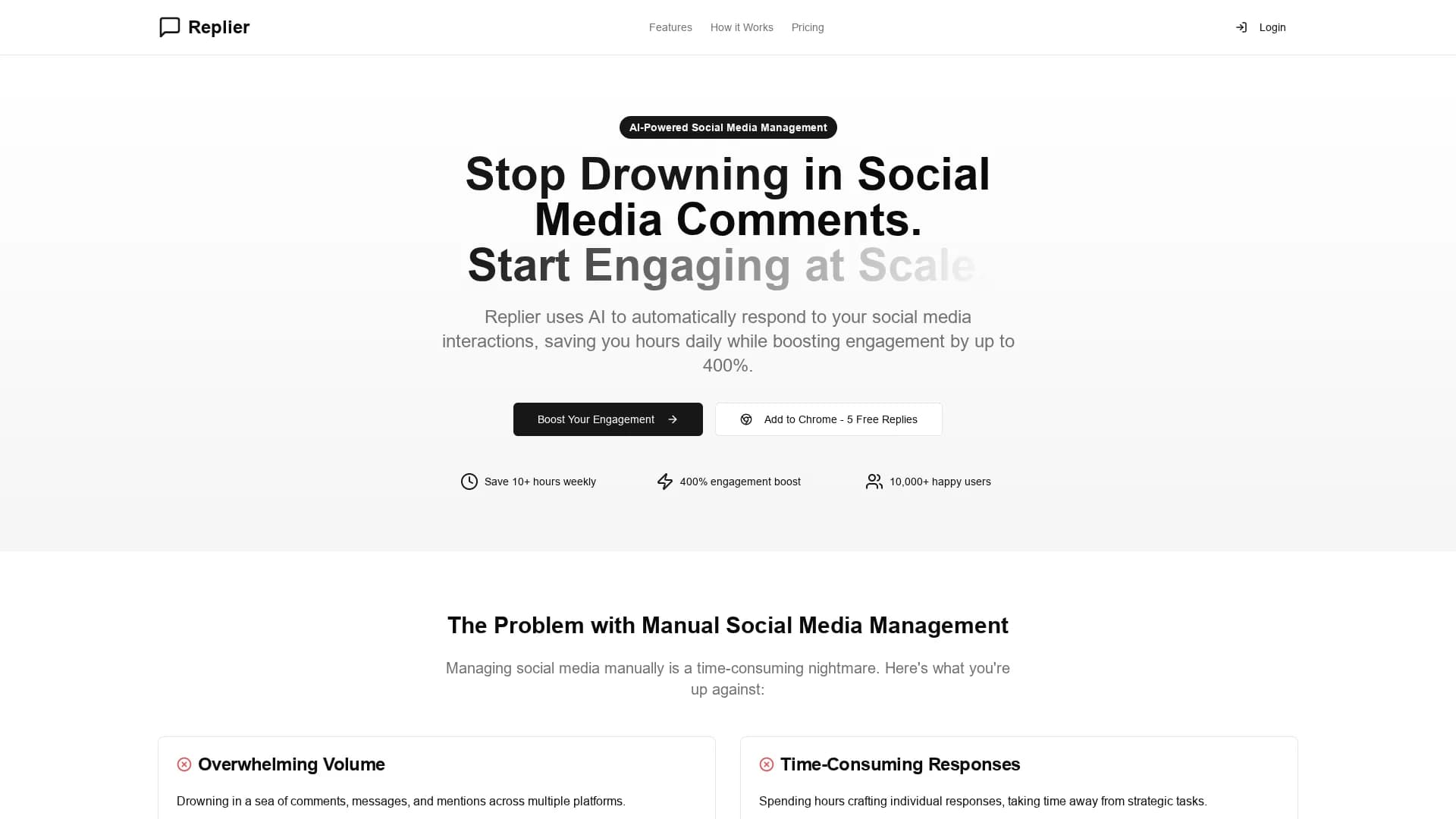 ai-social-replier homepage