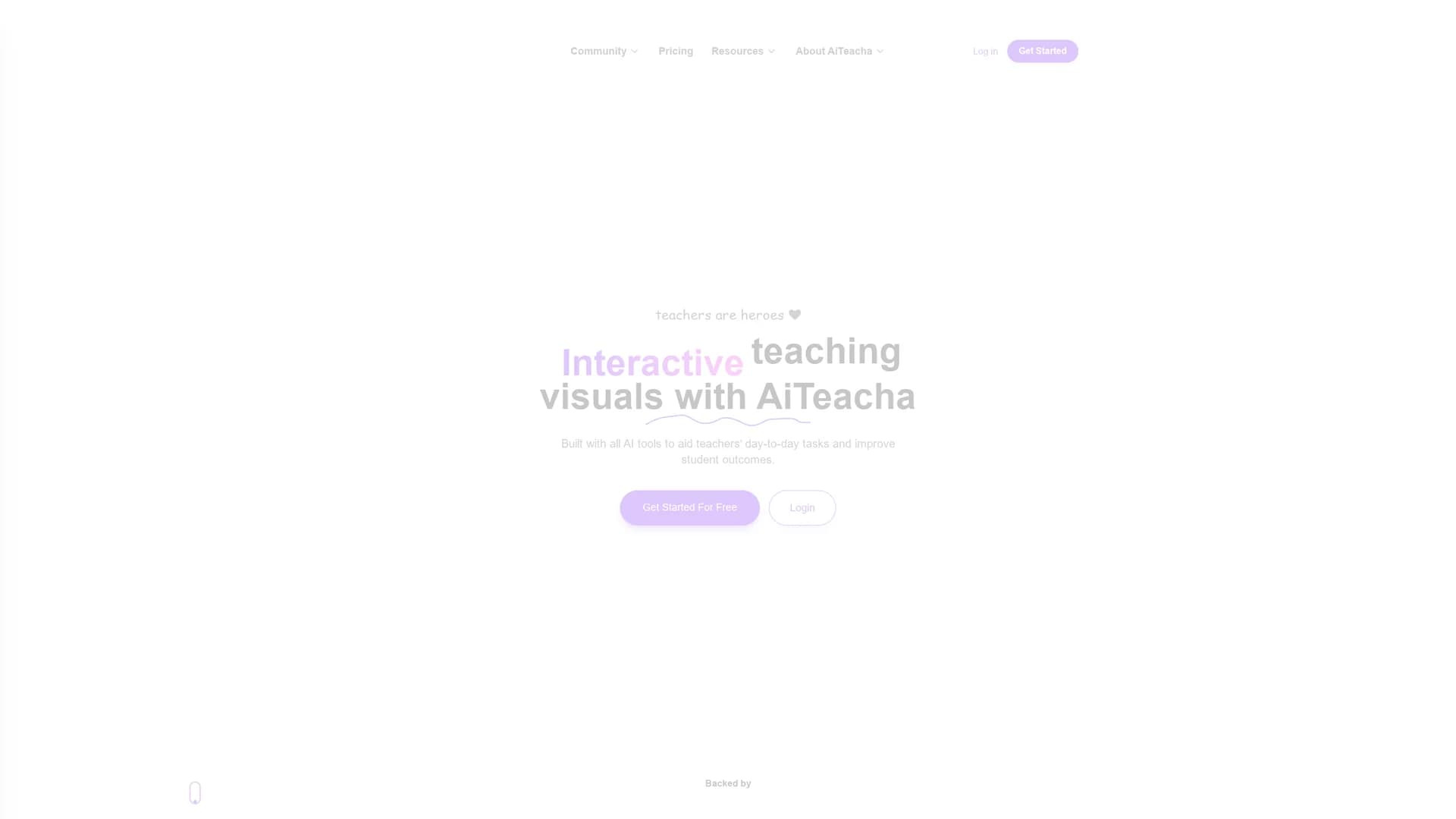 ai-teacha homepage