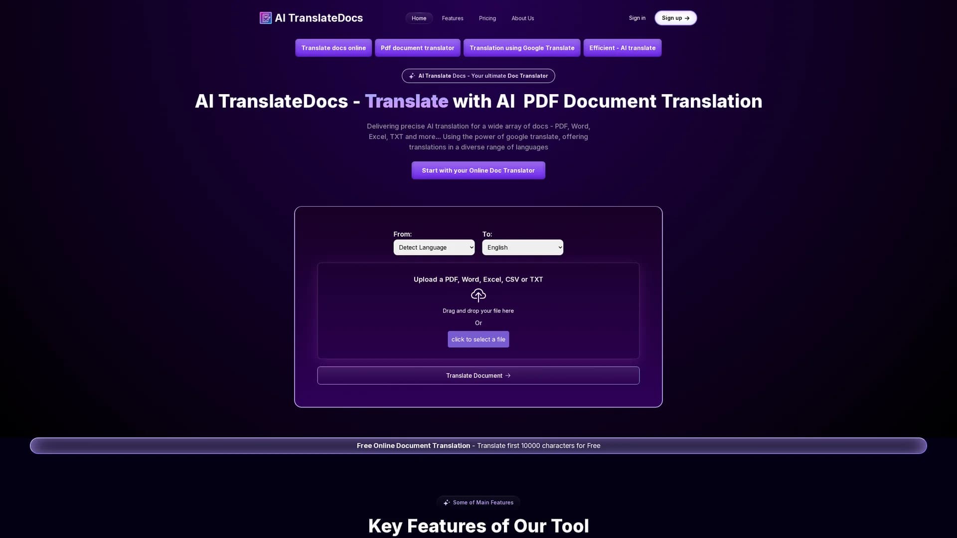 ai-translatedocs homepage