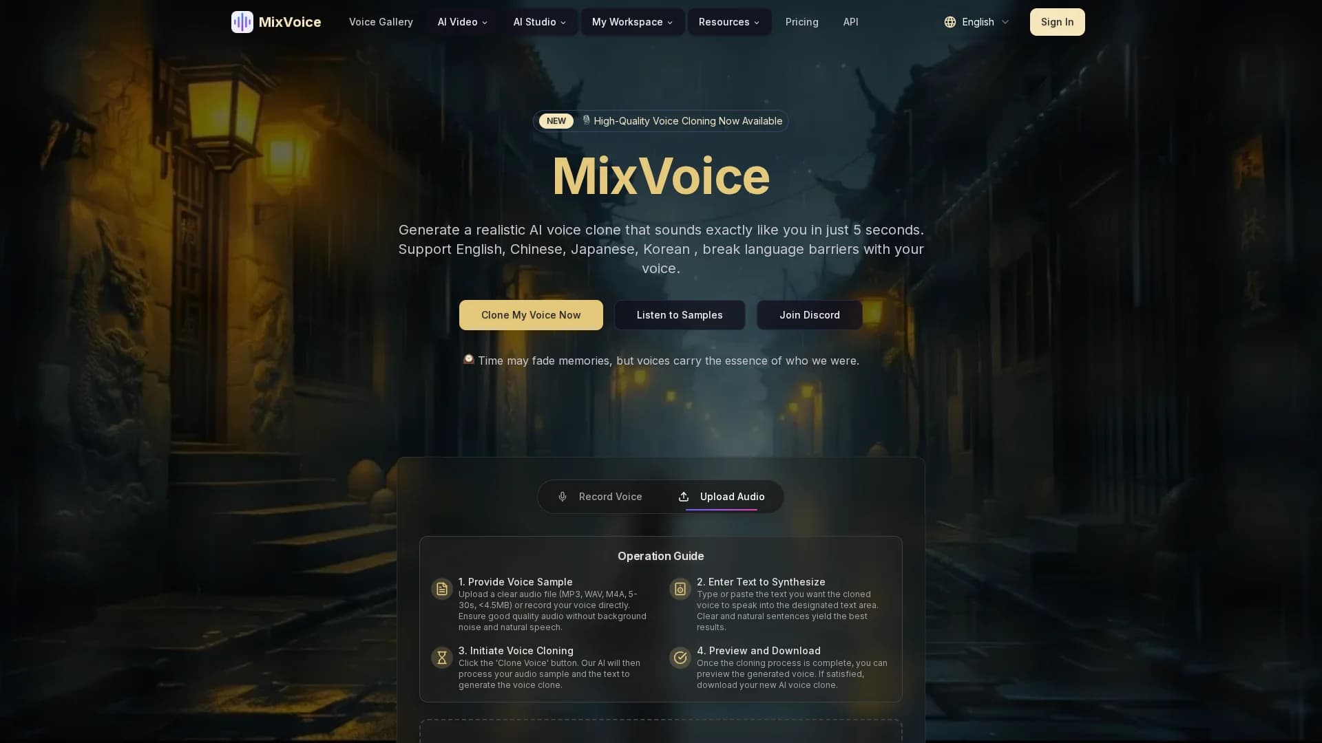 aiclonevoicefree-com homepage