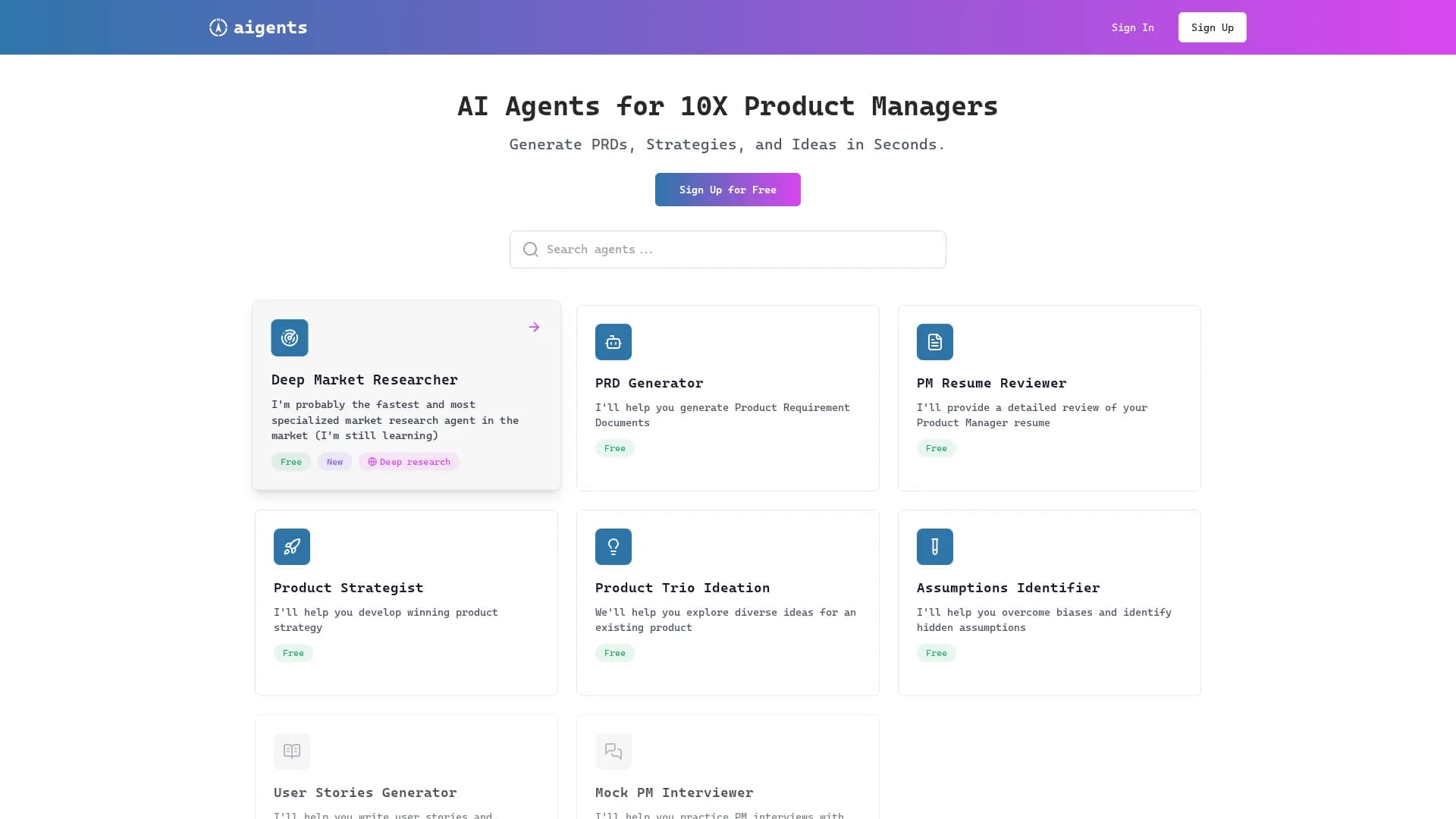 aigents-pm homepage