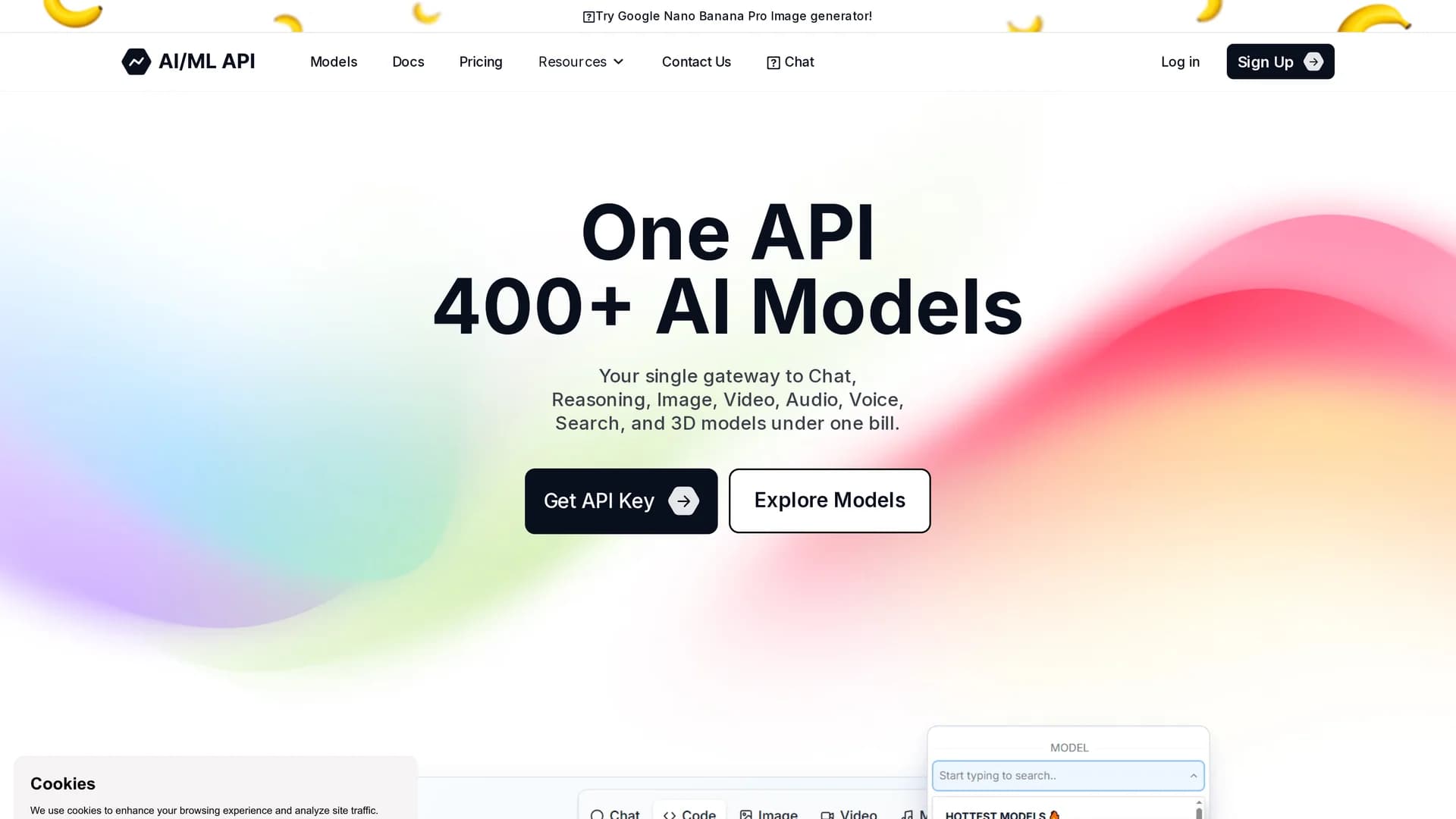 aiml-api homepage