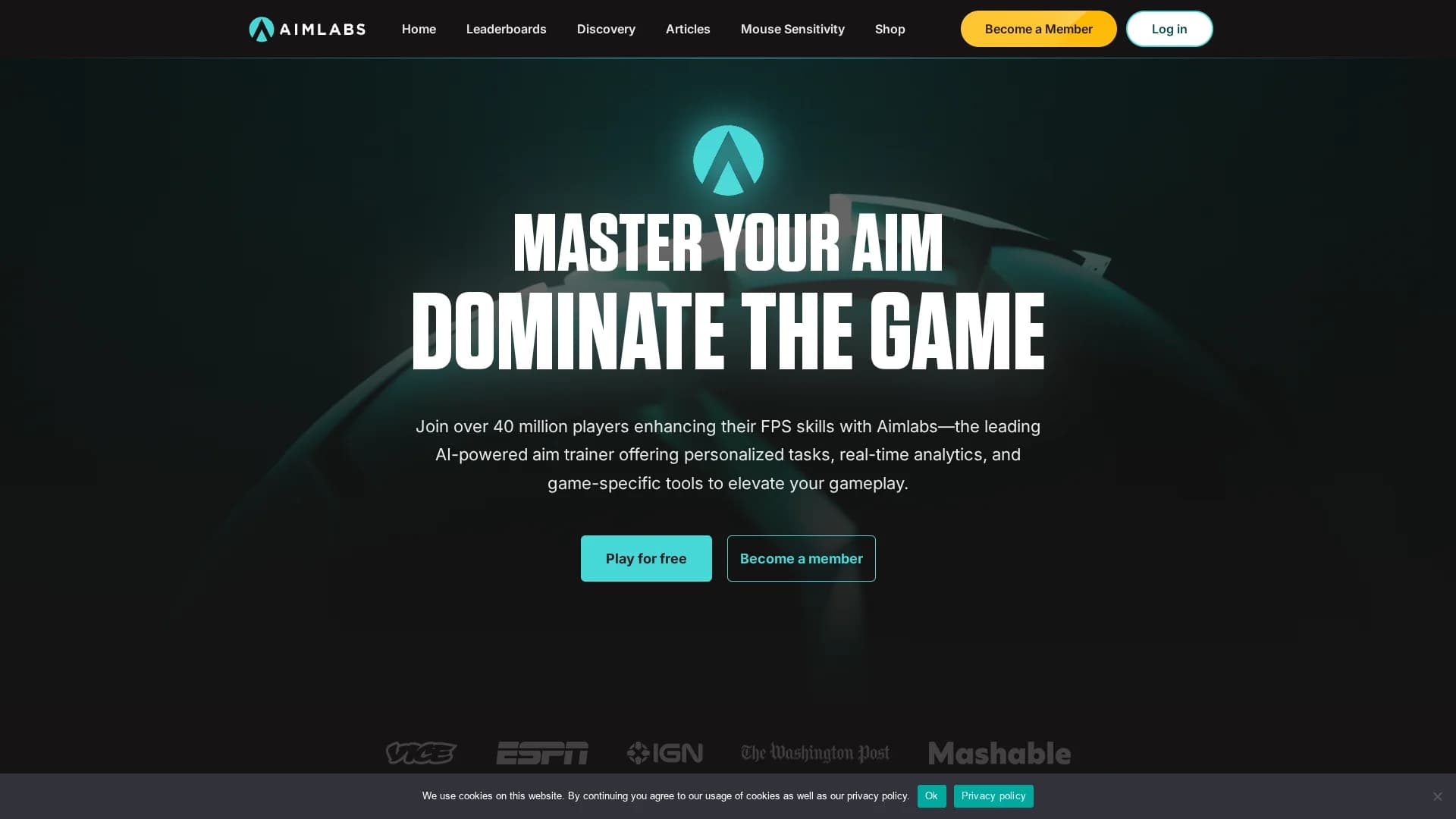aimlabs homepage