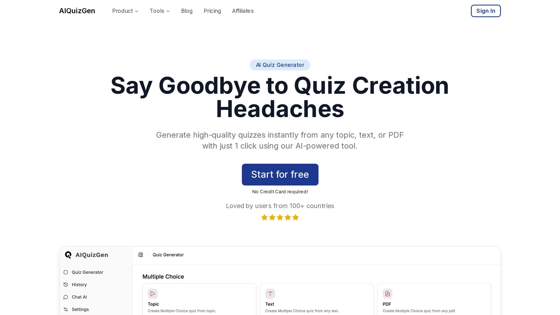 aiquizgen homepage