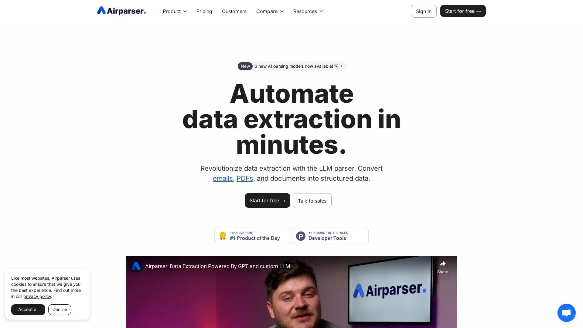 airparser homepage