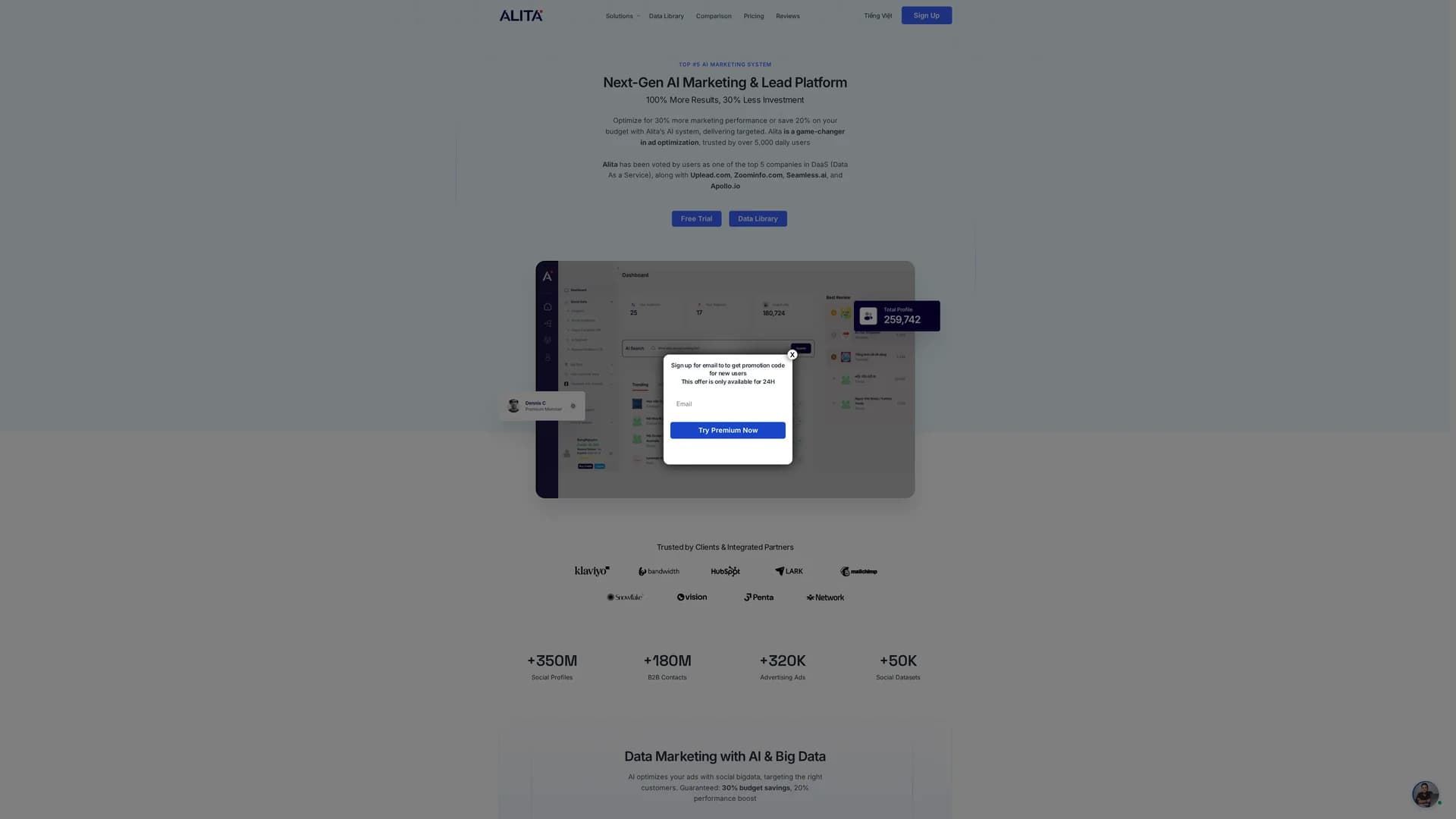 alita homepage
