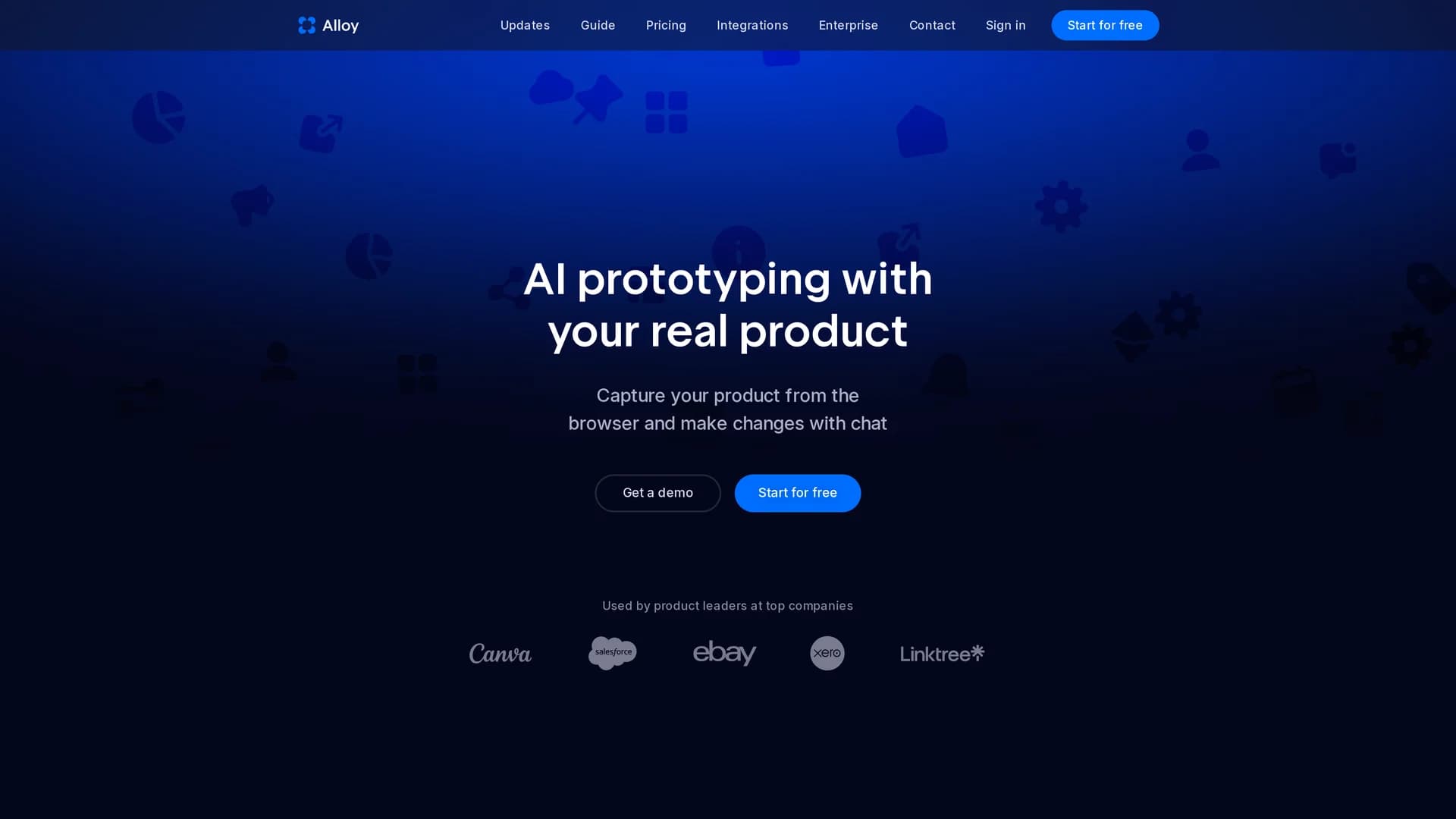 alloy-app homepage