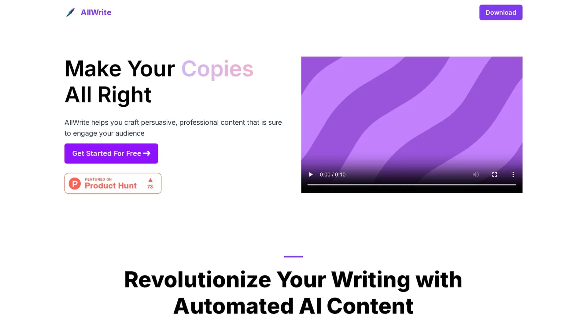 allwrite homepage