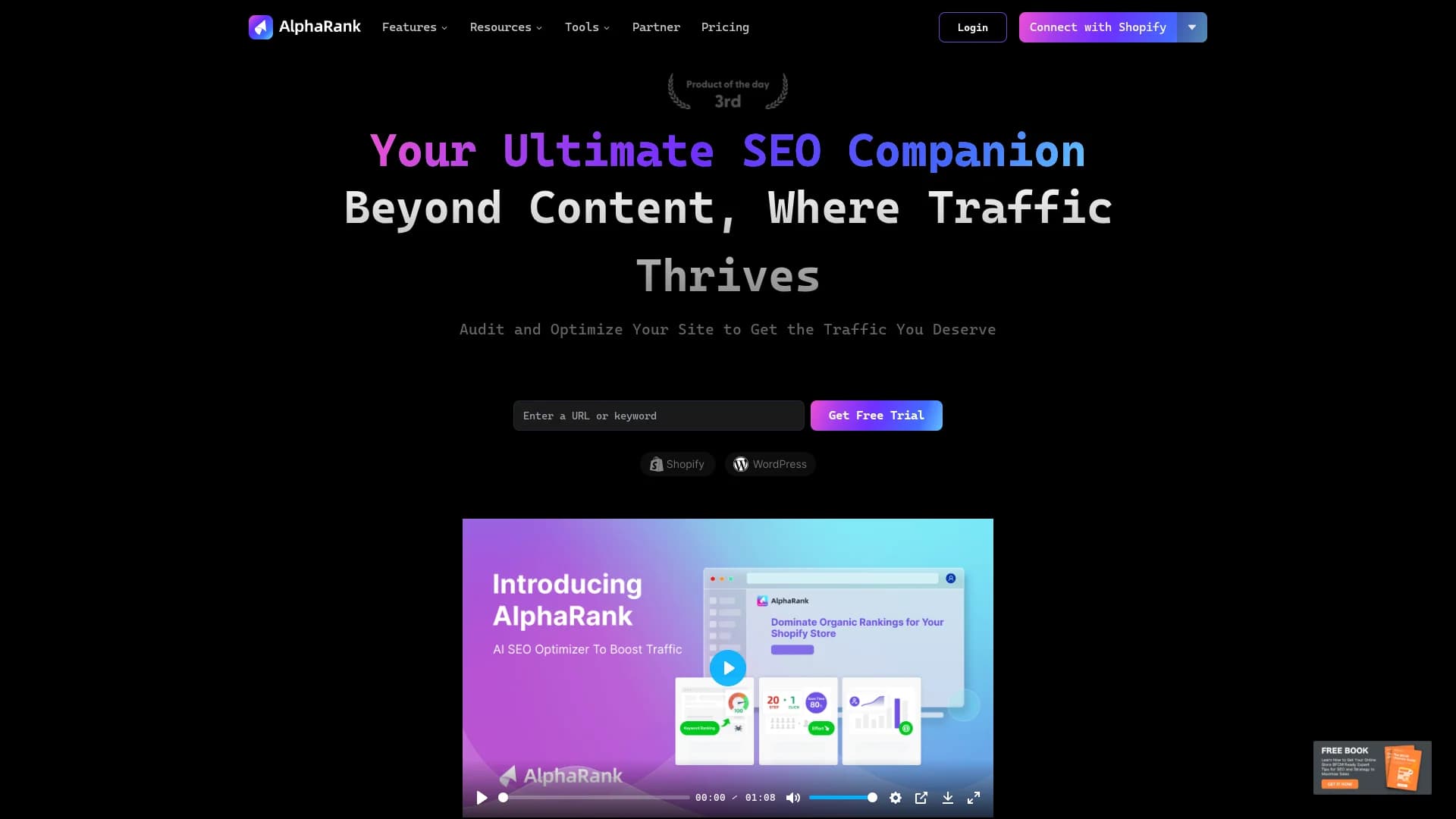 alpharank homepage