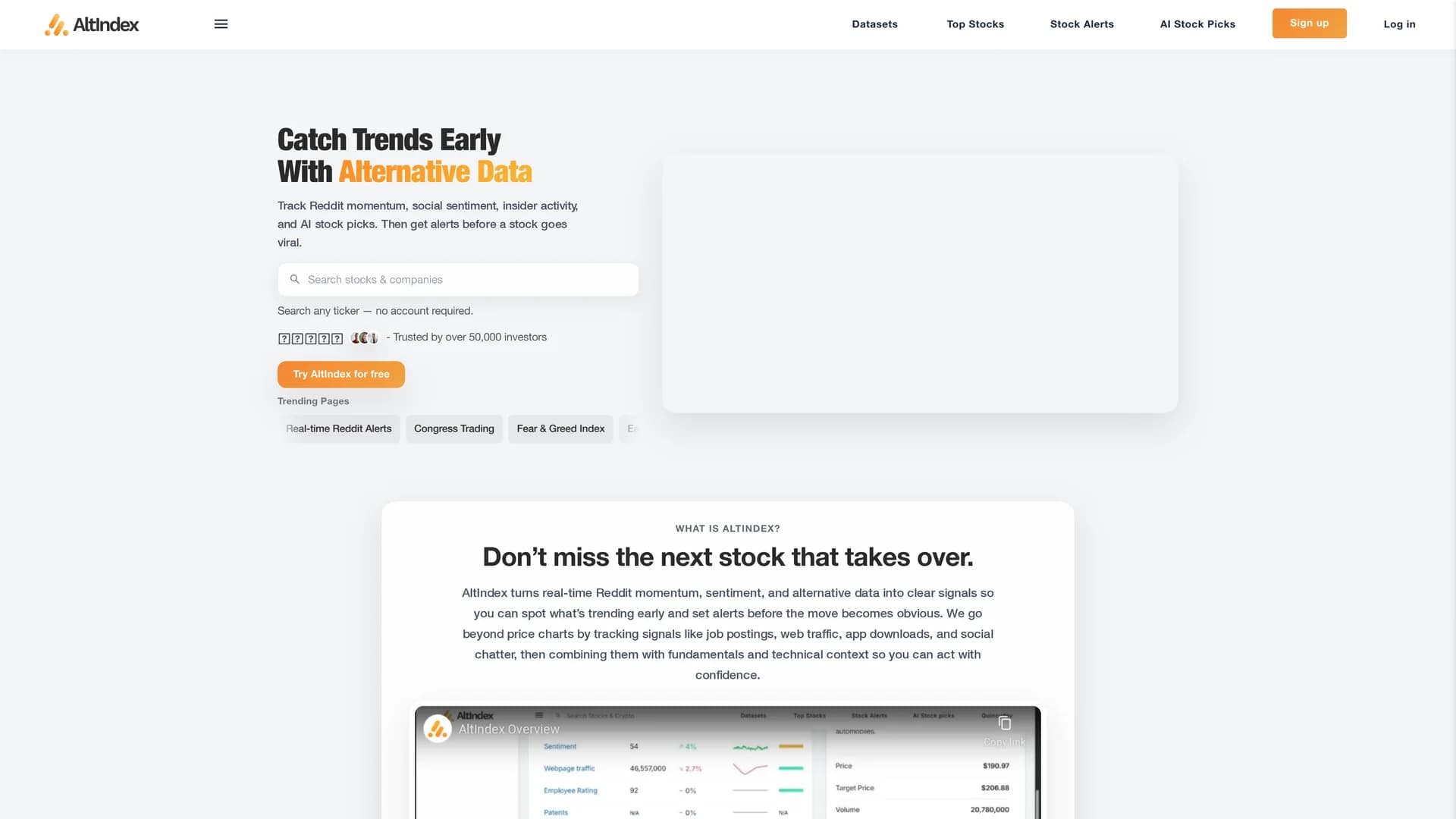 altindex homepage