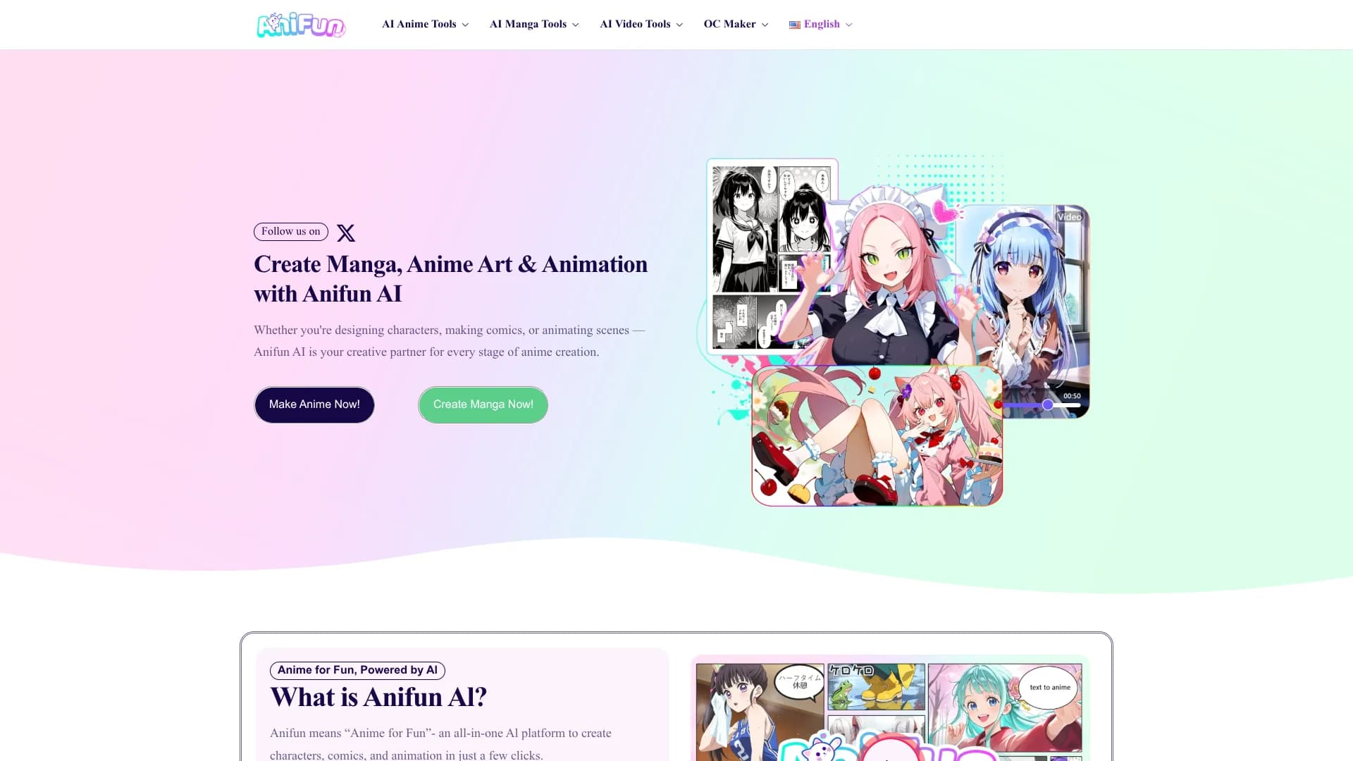 anifun-ai homepage