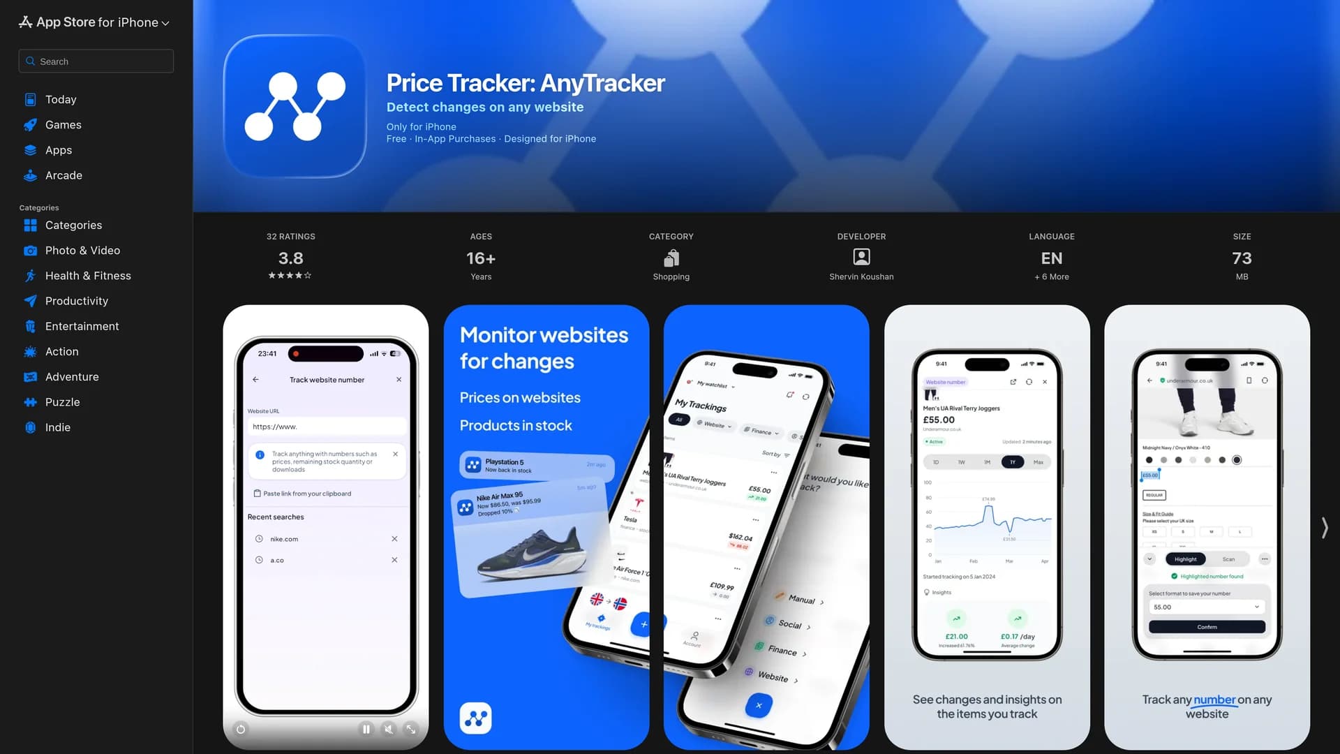 anytracker homepage