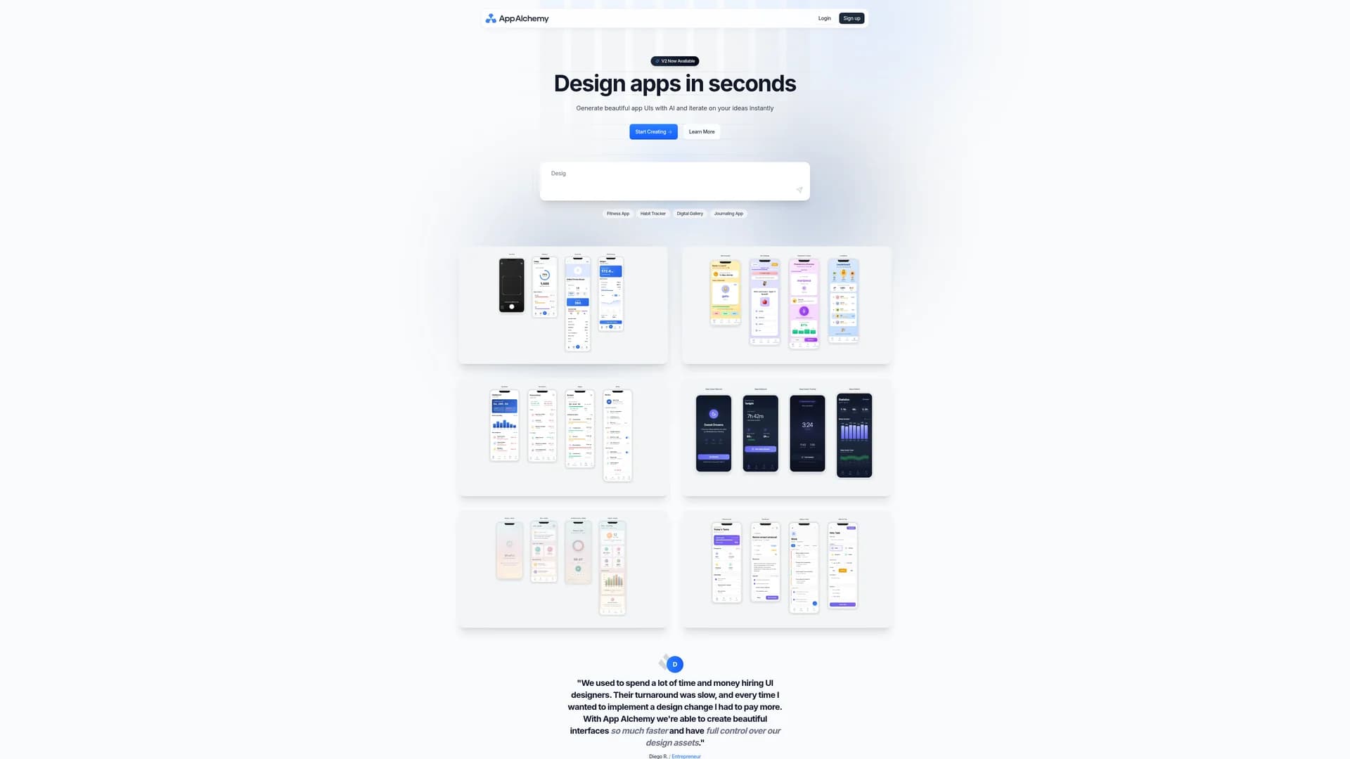 app-alchemy homepage
