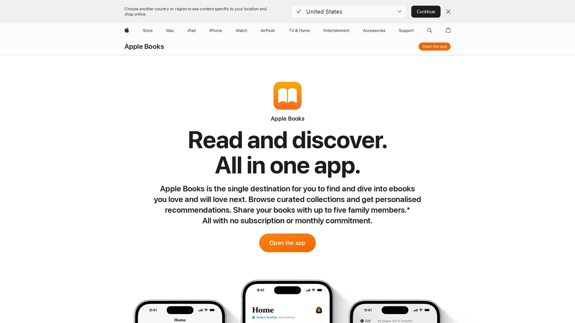 apple-books homepage