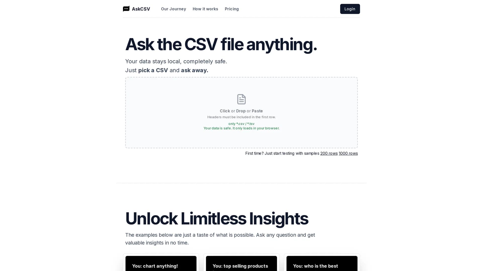 askcsv homepage