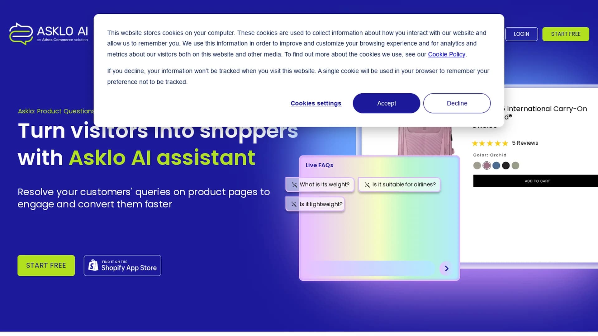 asklo-ai homepage