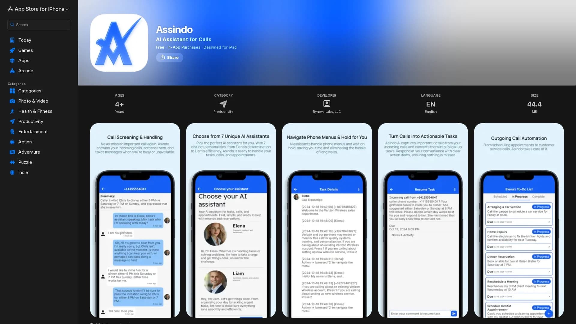 assindo-ios homepage