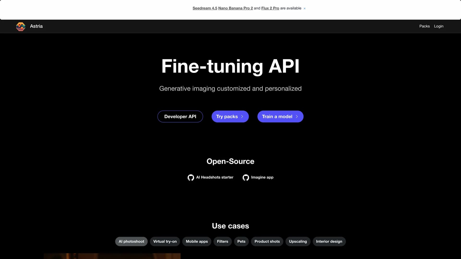 astria homepage