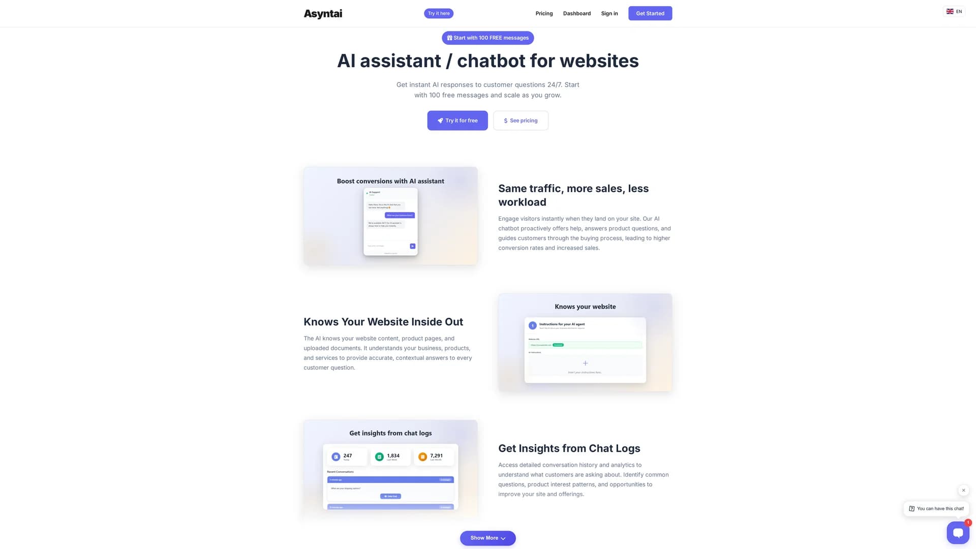 asyntai homepage