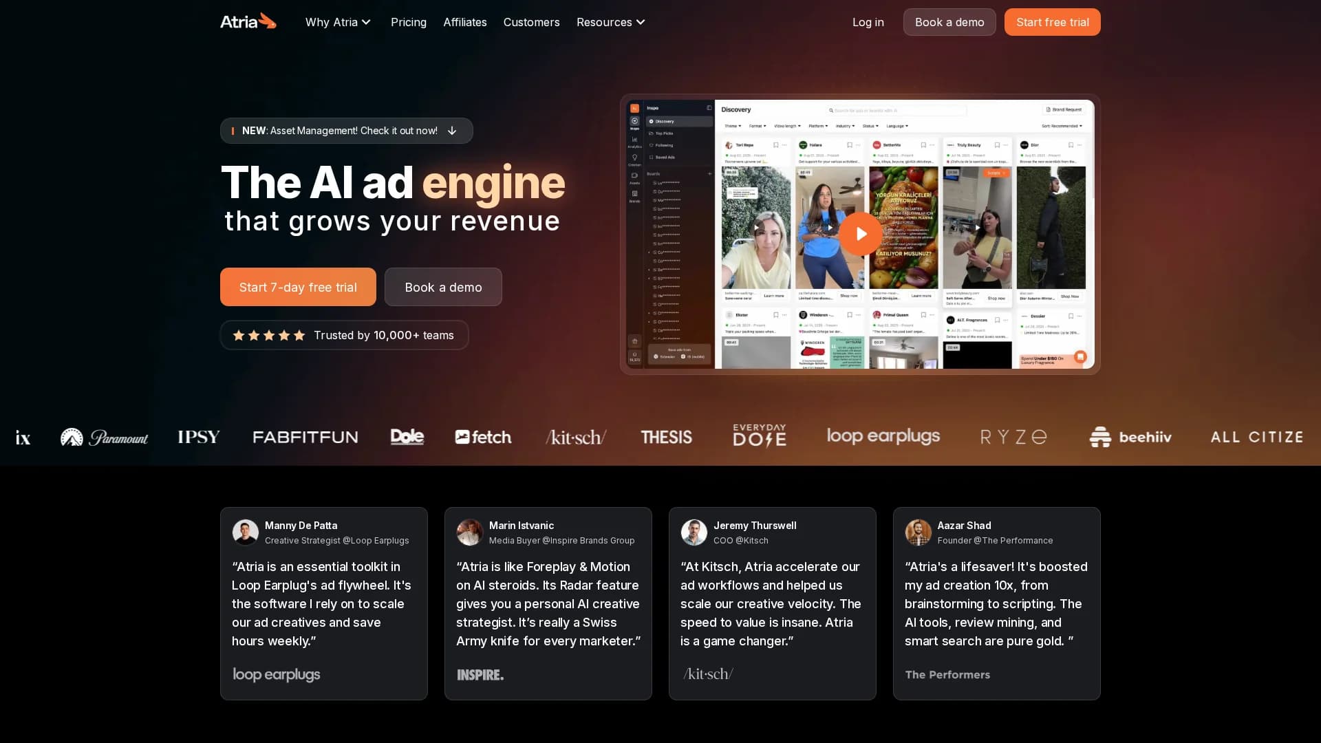 atria homepage