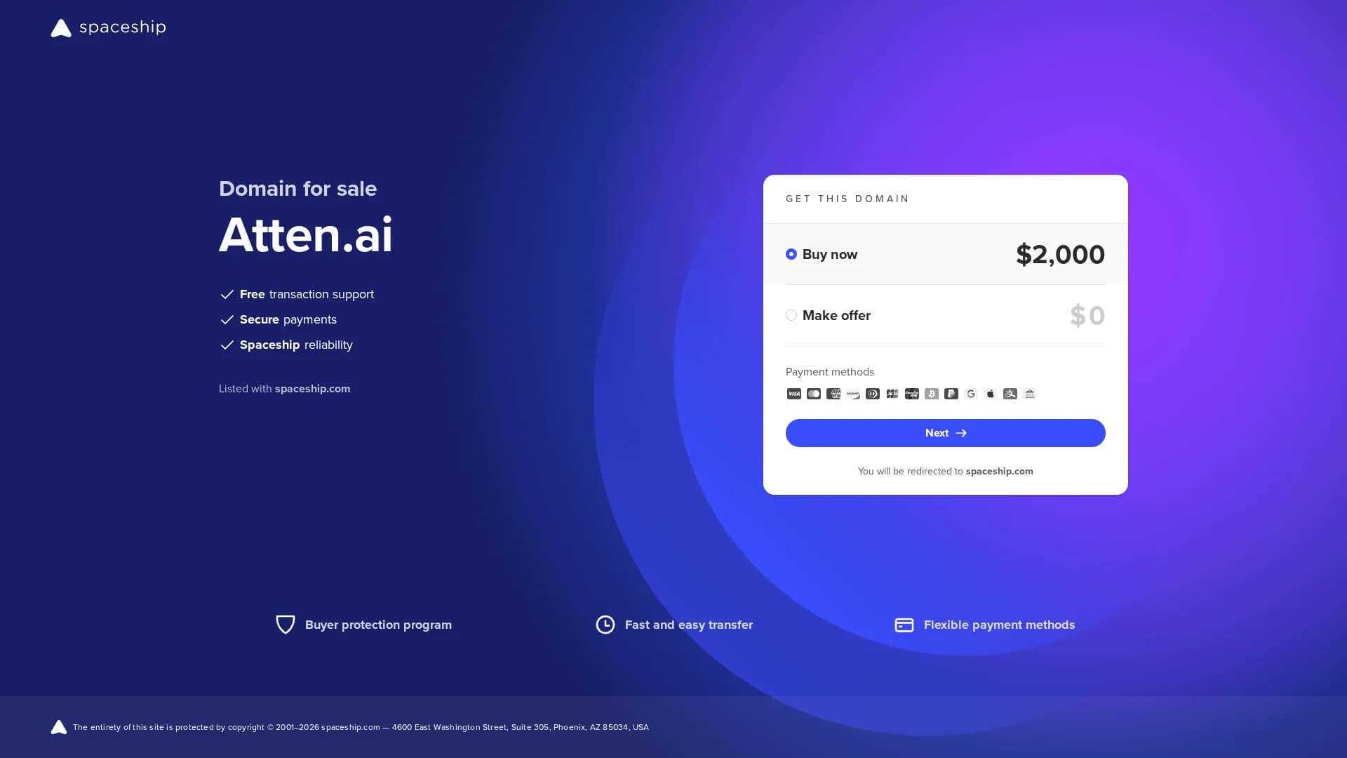 atten-ai homepage