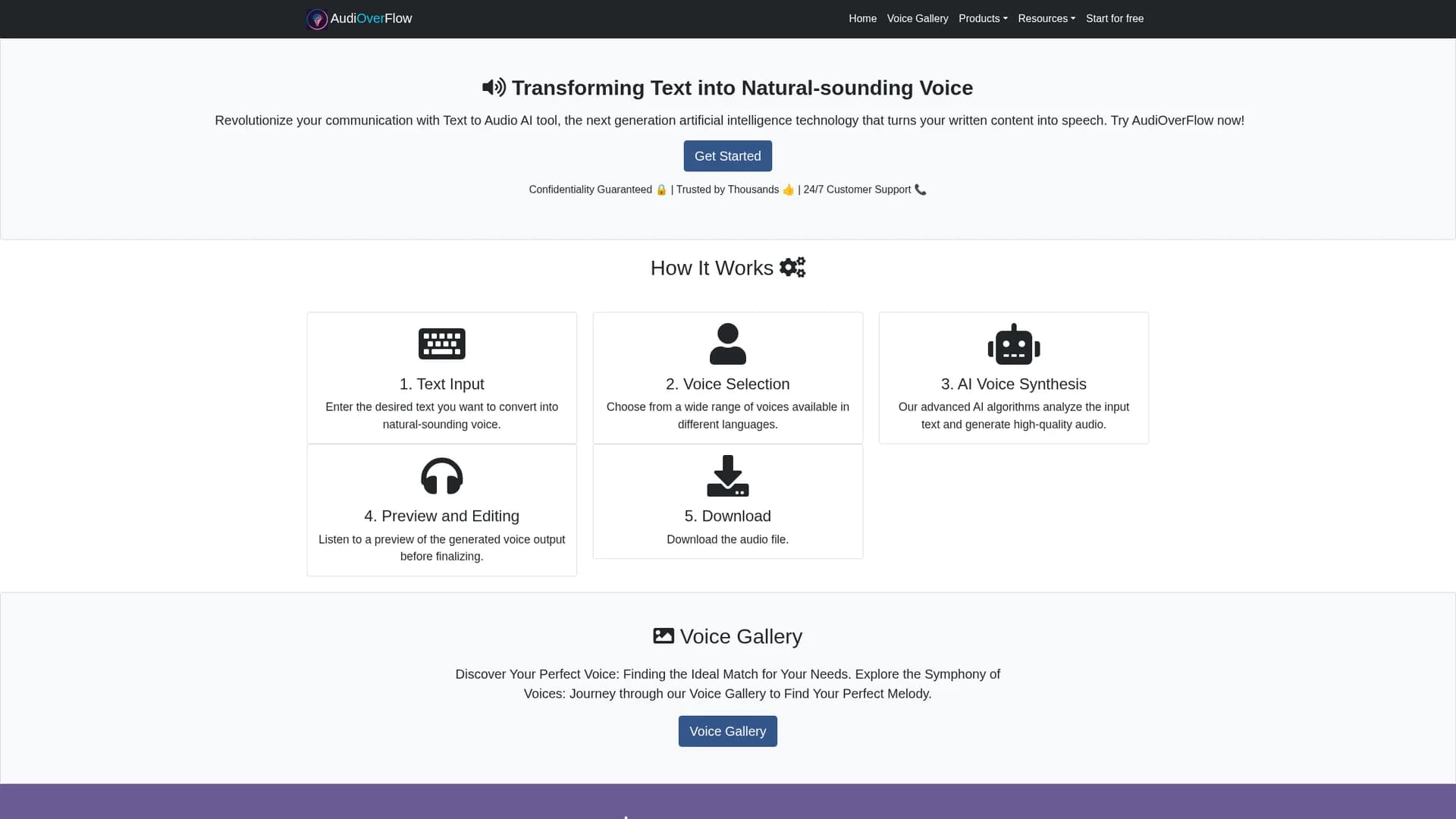 audioverflow homepage