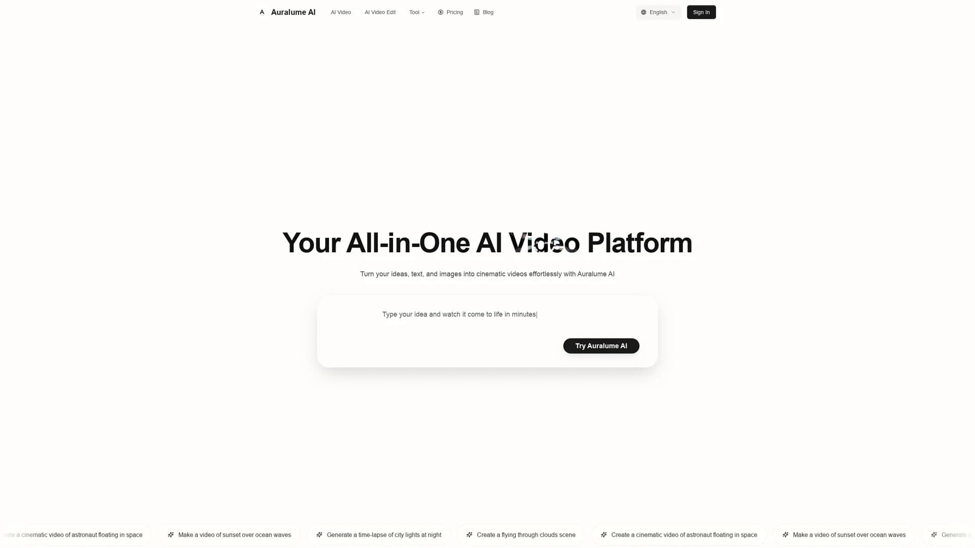auralume-ai homepage