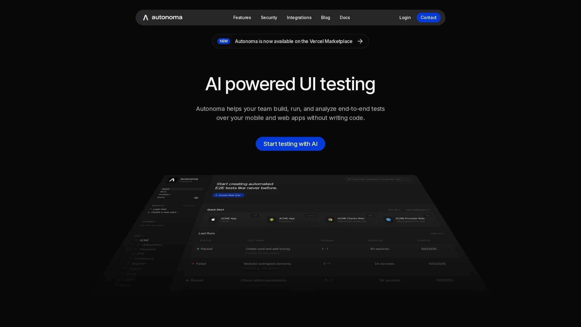 autonoma homepage