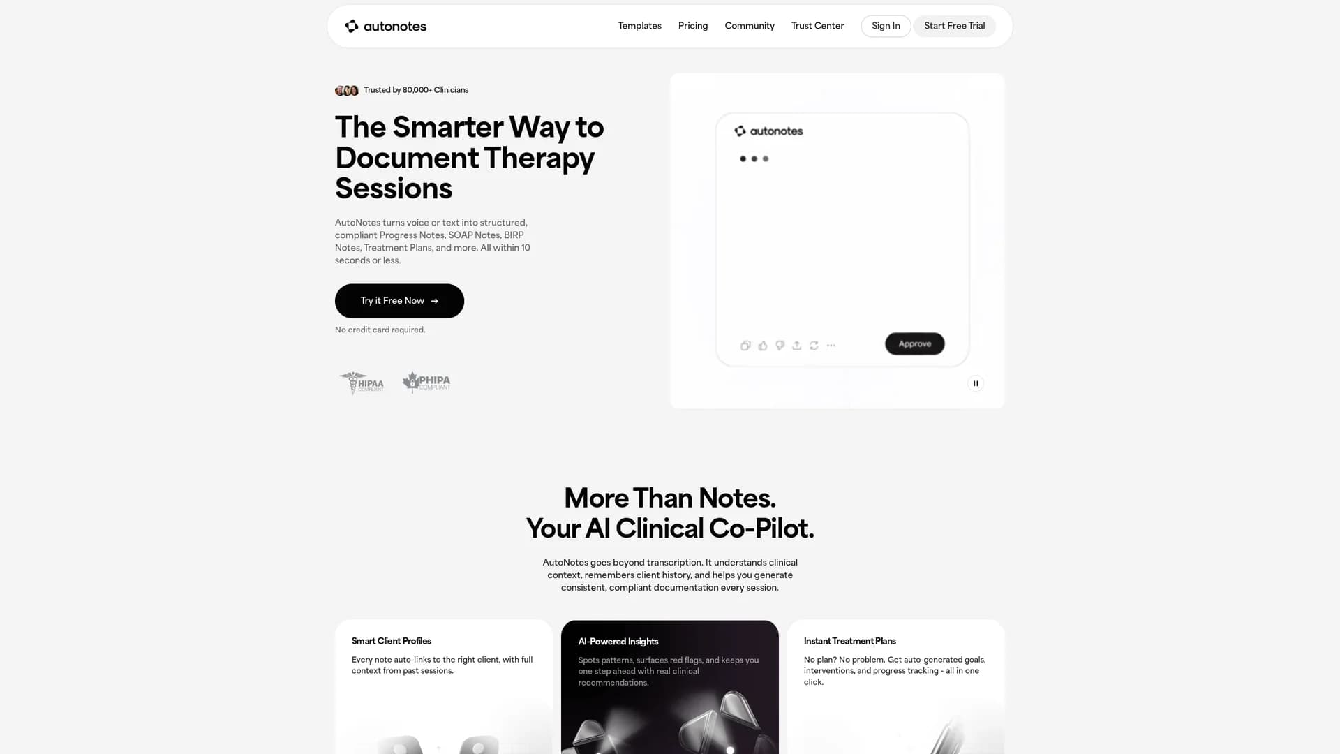 autonotes-ai homepage