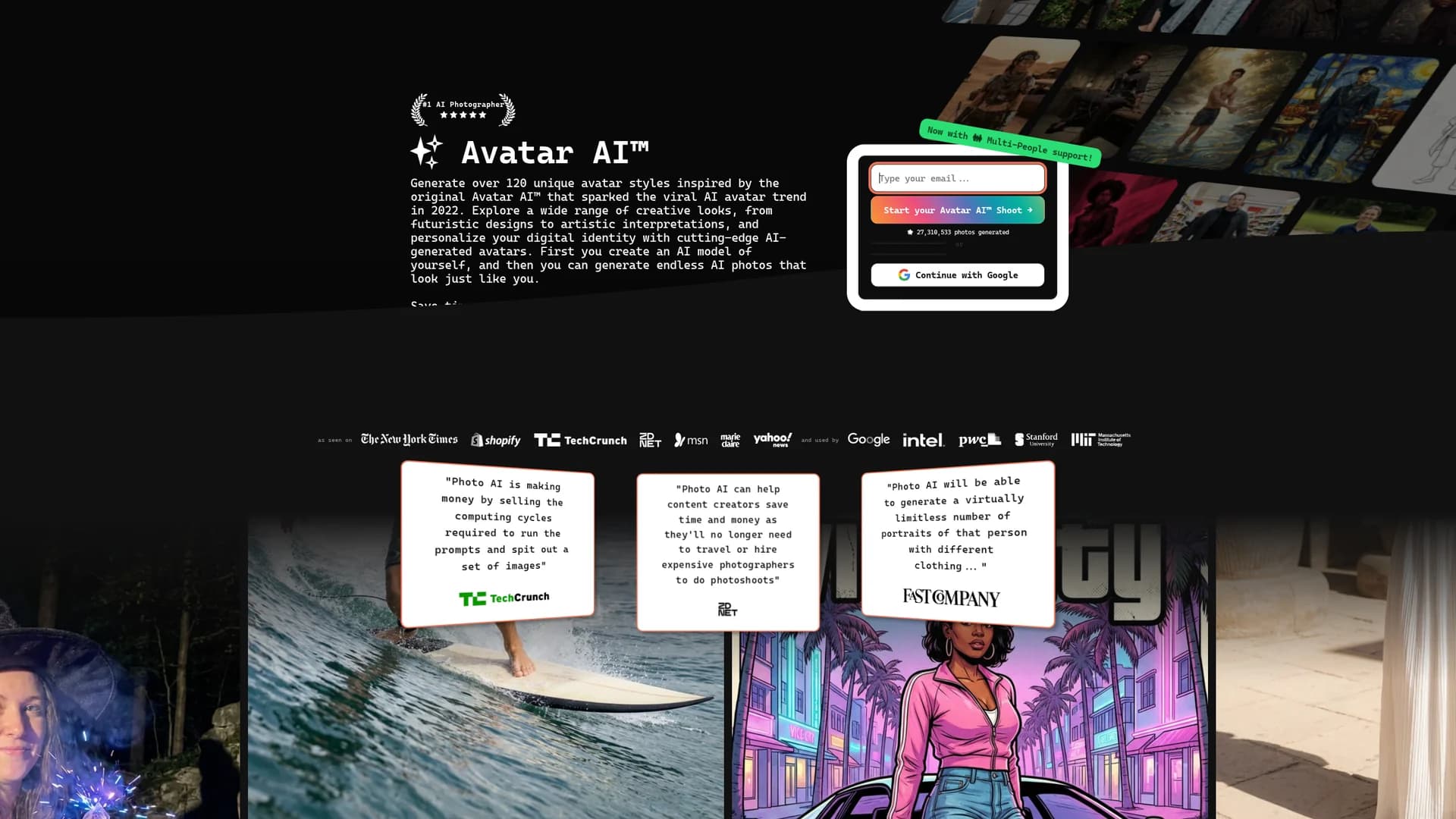 avatar-ai homepage