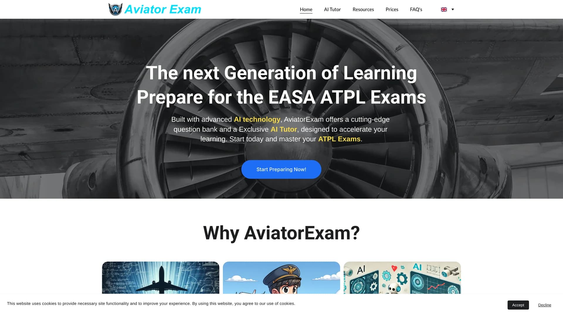 aviatorexam homepage