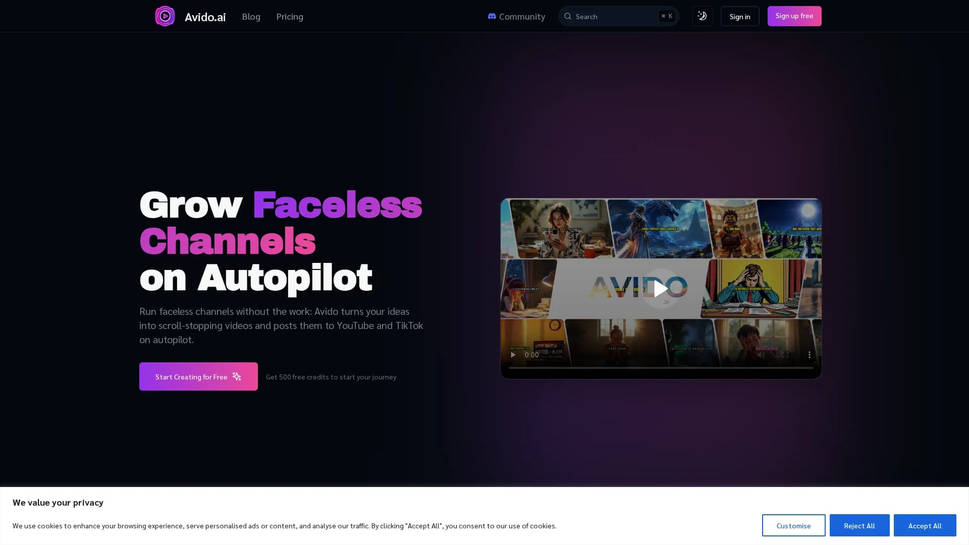 avido-ai homepage