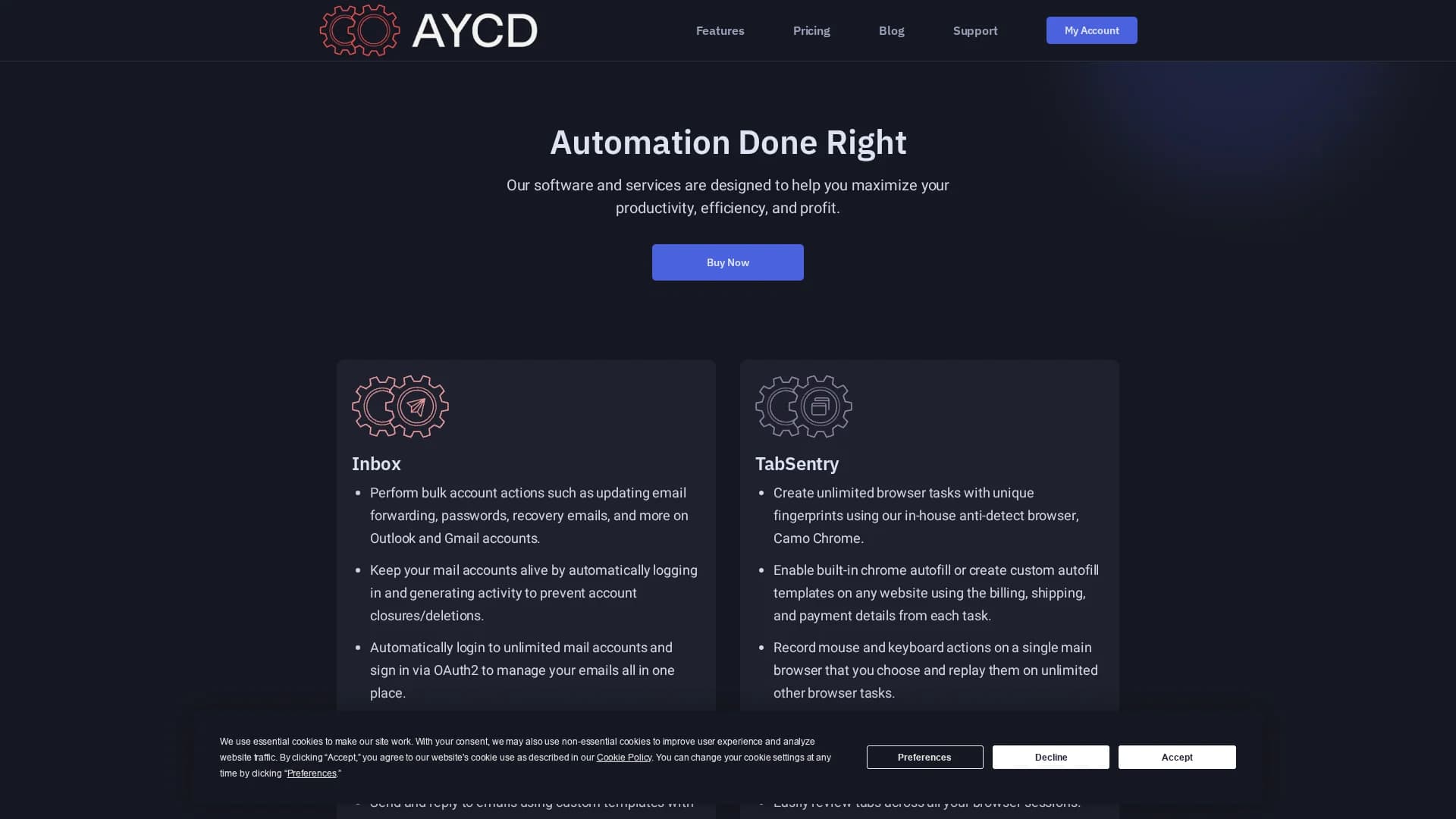 aycd homepage