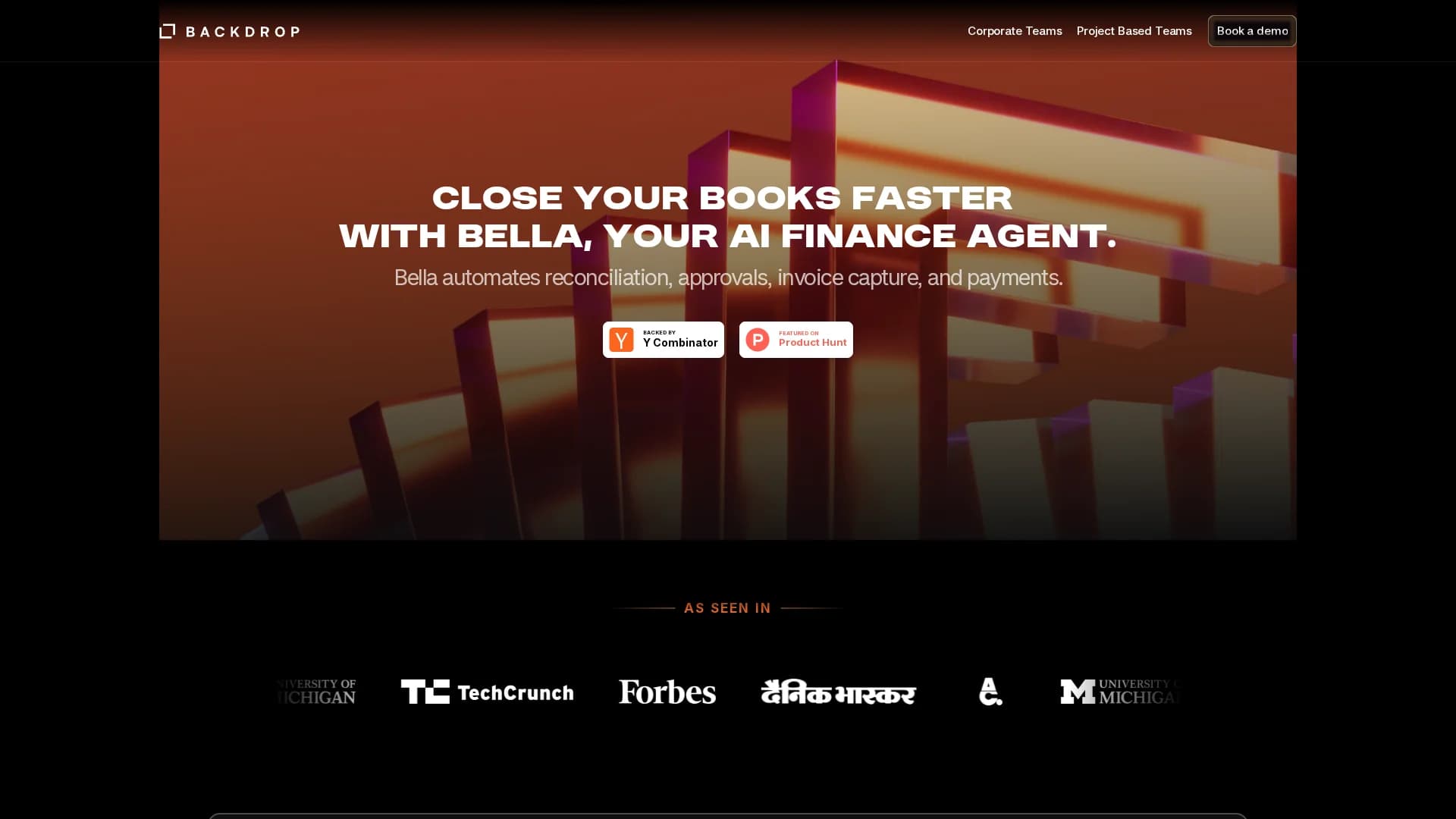 backdrop homepage