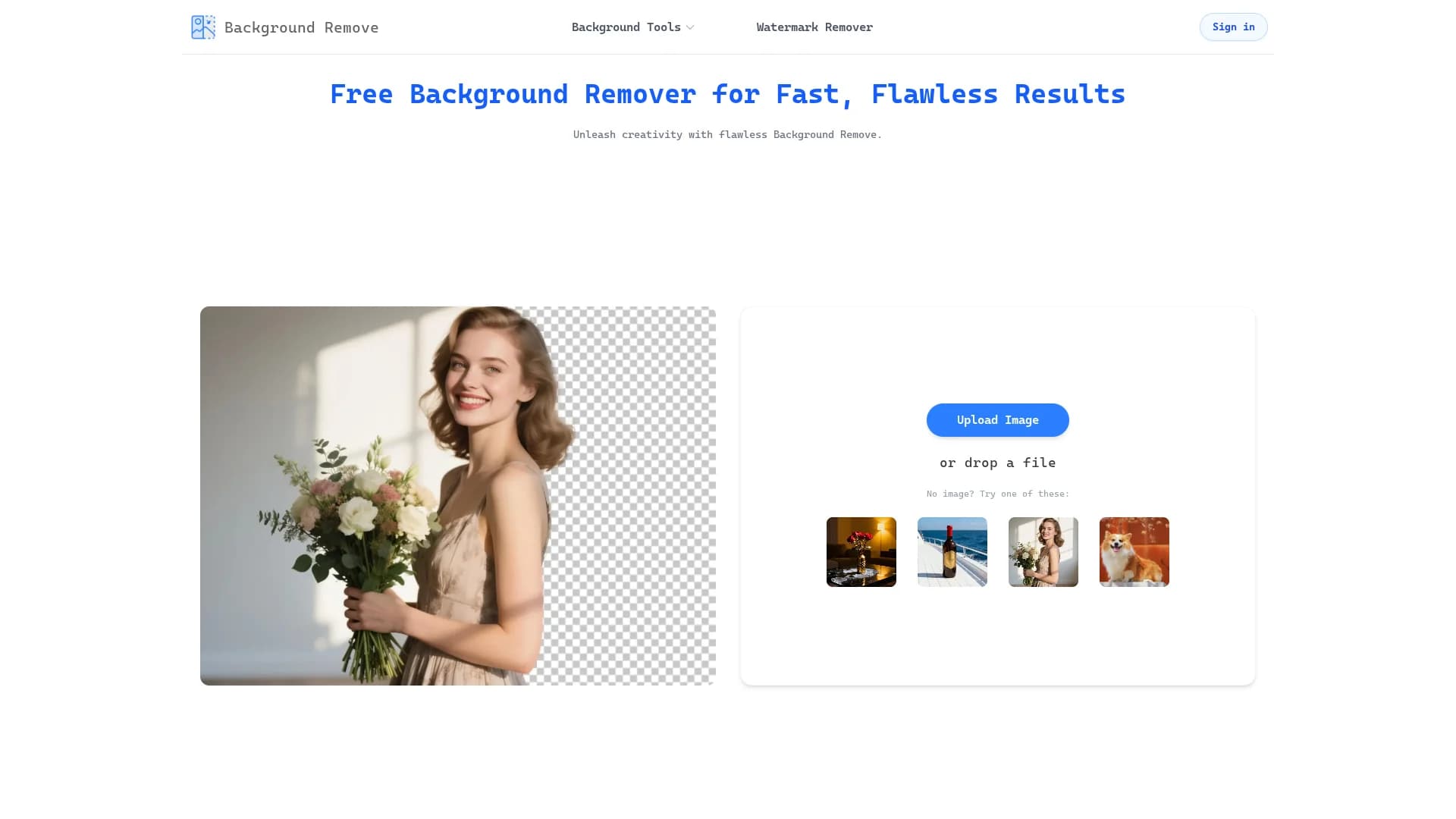 backgroundremove-io homepage