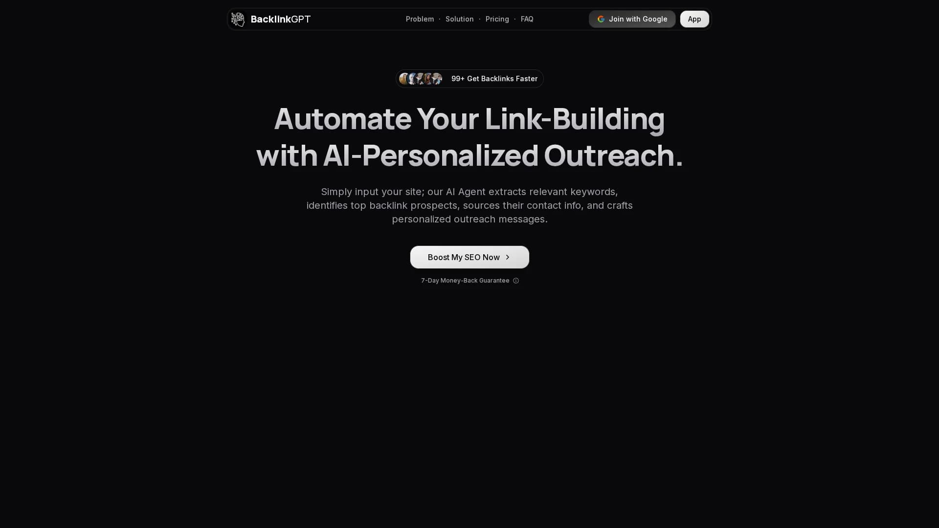 backlinkgpt homepage