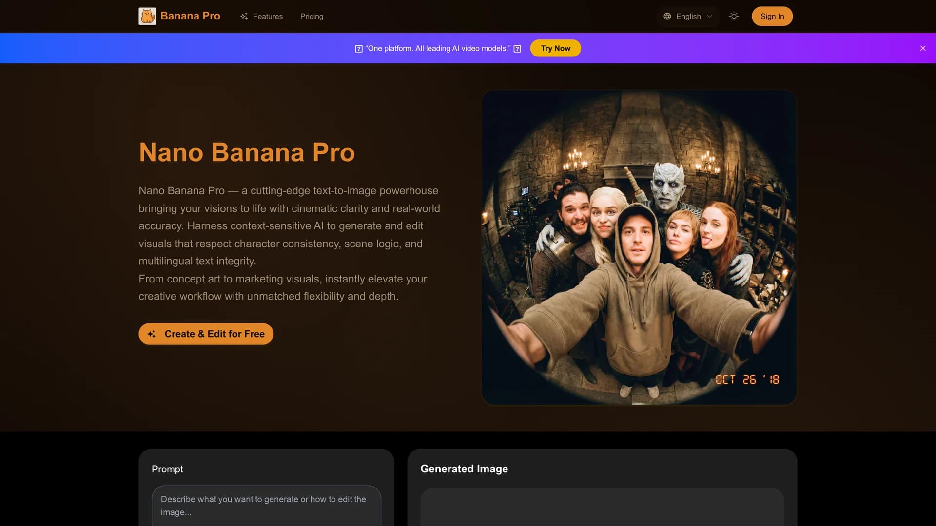 banana-pro-io homepage