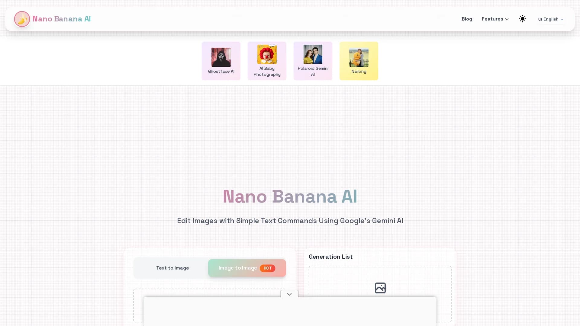 bananaai-me homepage