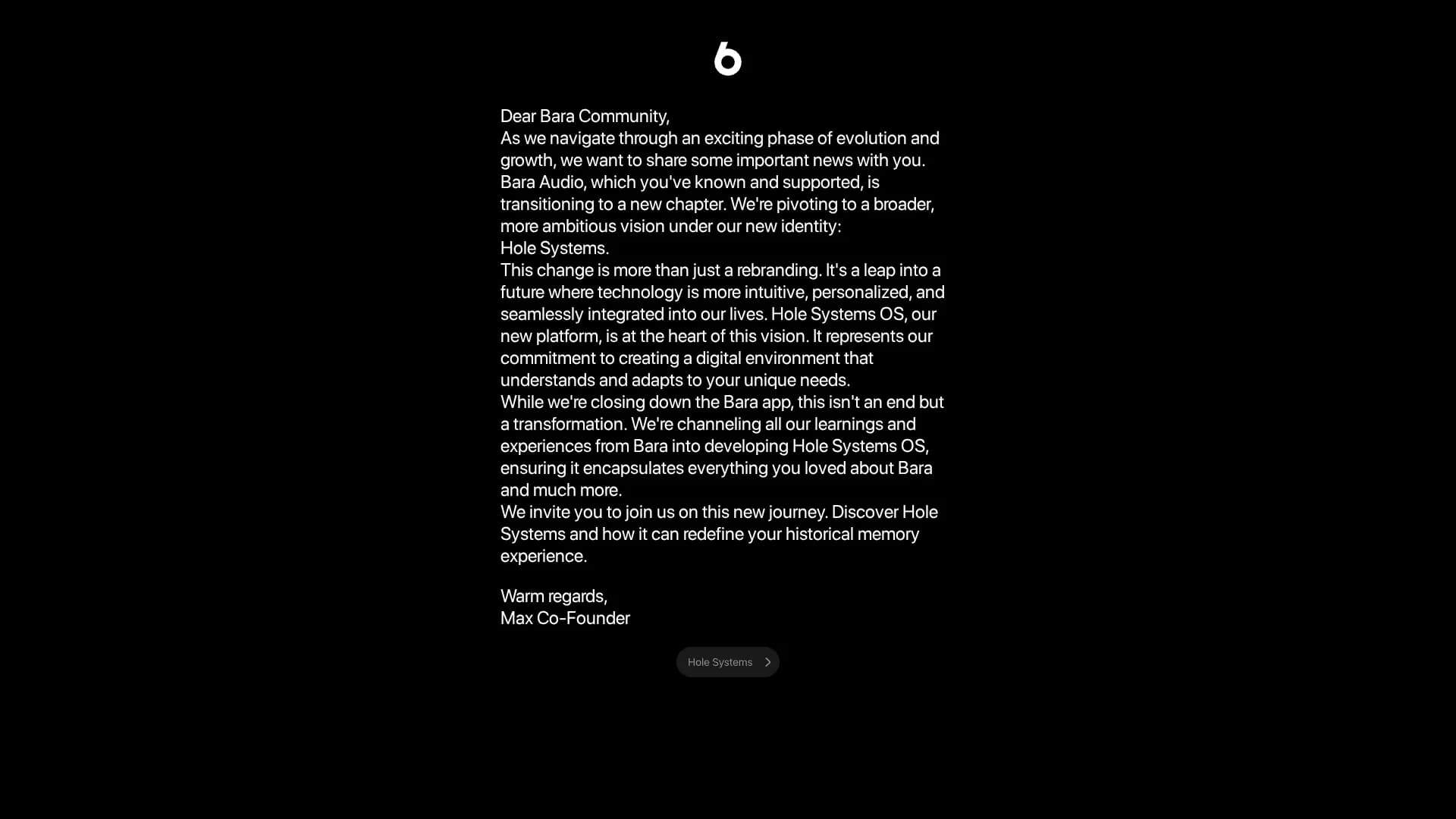 bara-platform homepage