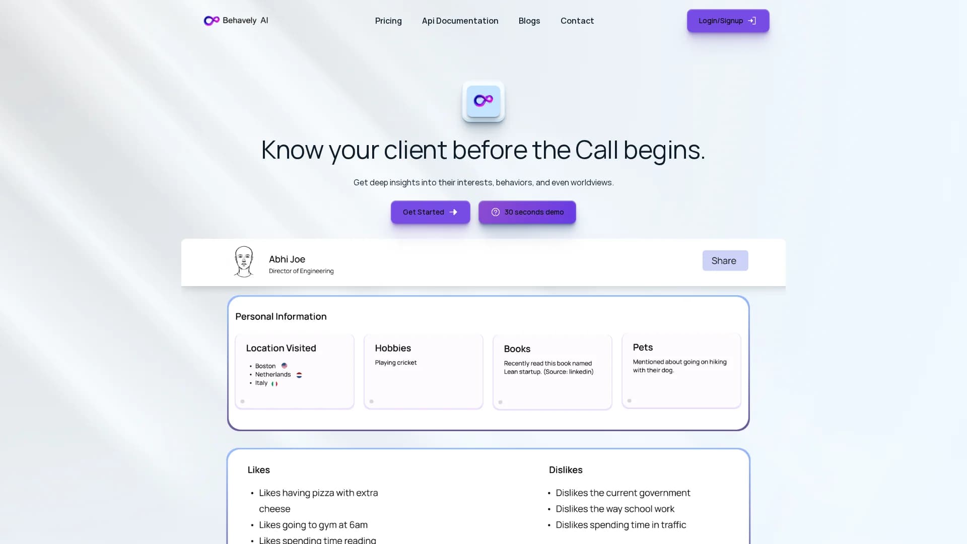 behavely-ai homepage