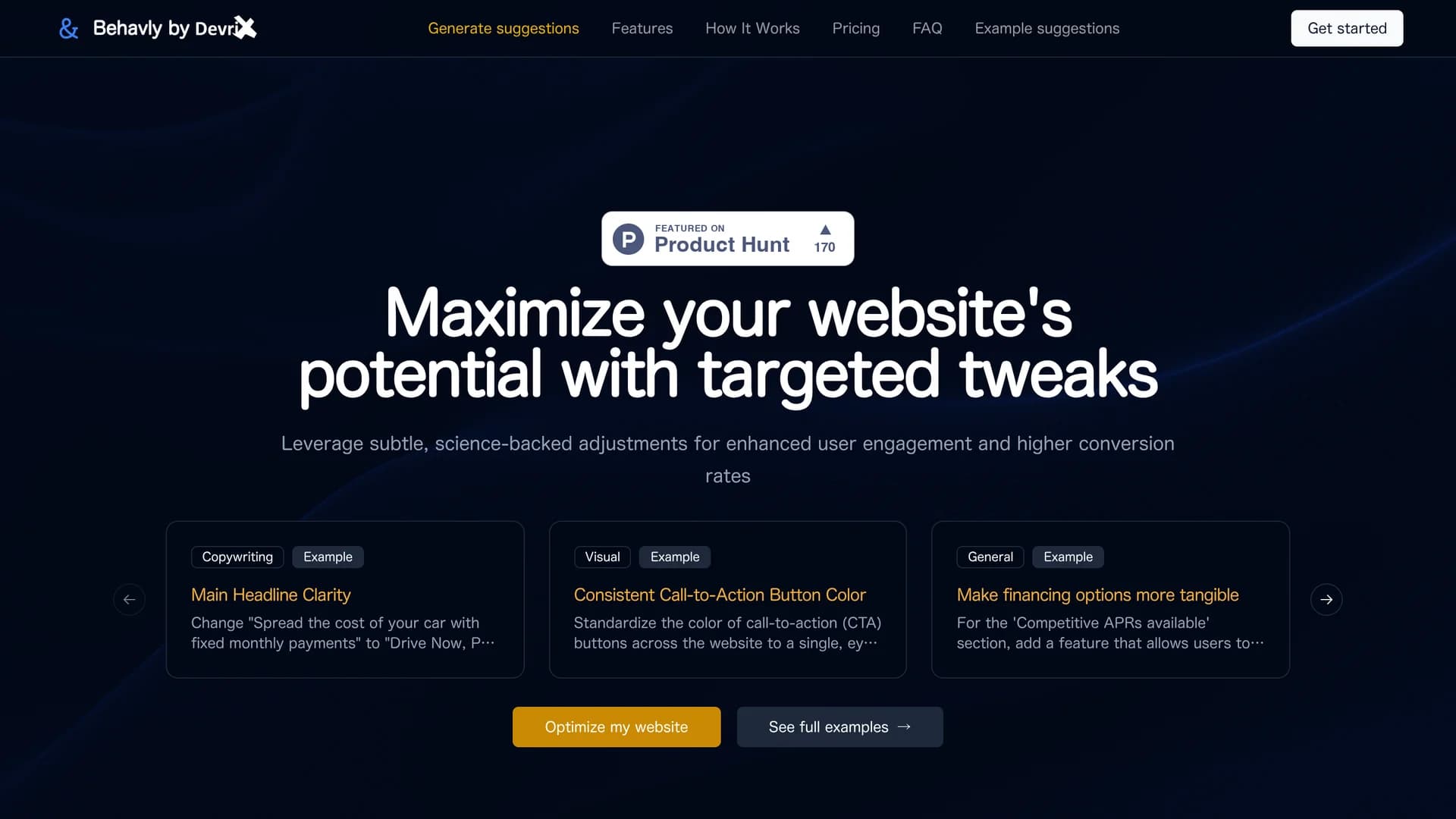 behavly homepage