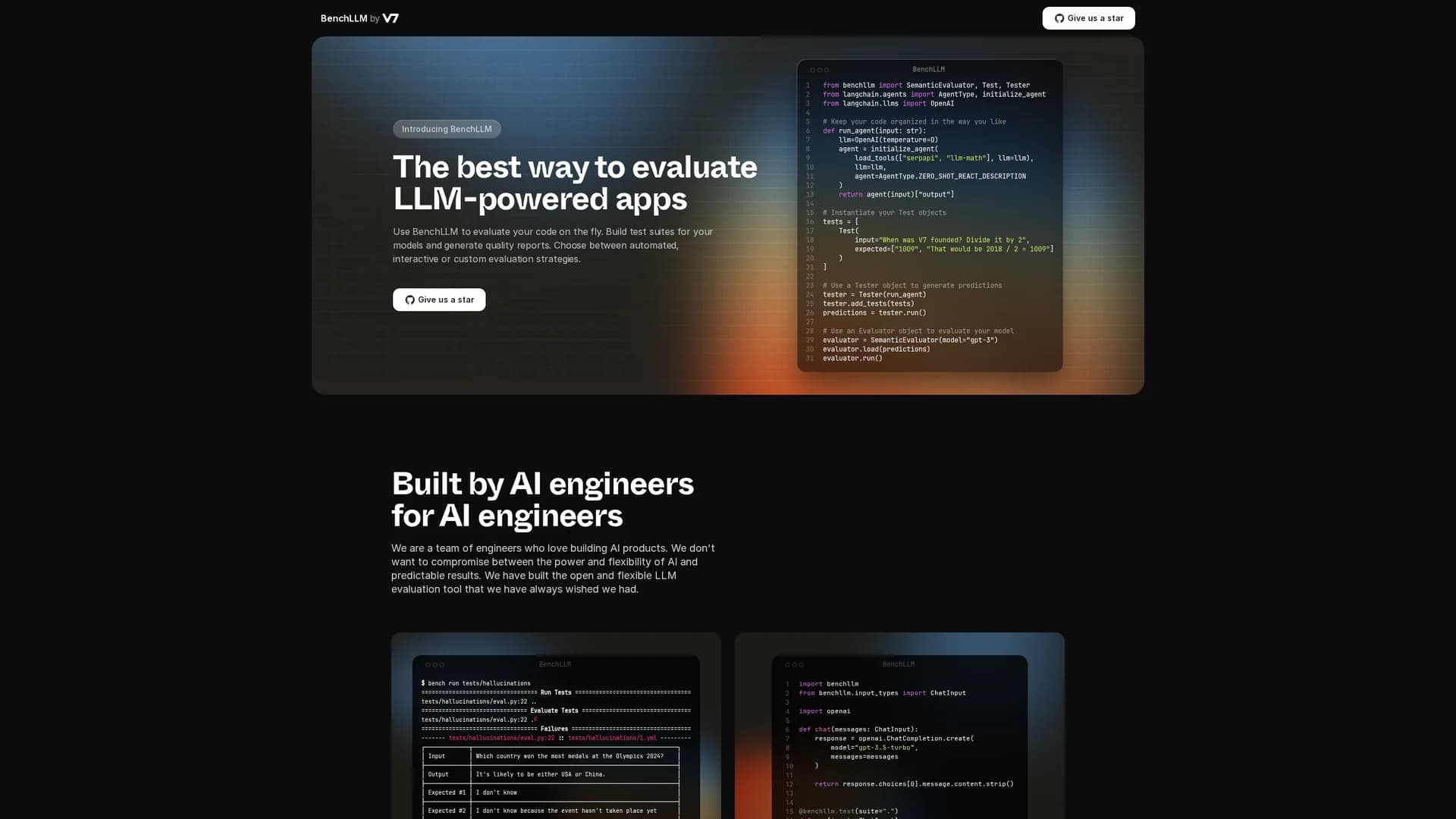 benchllm homepage