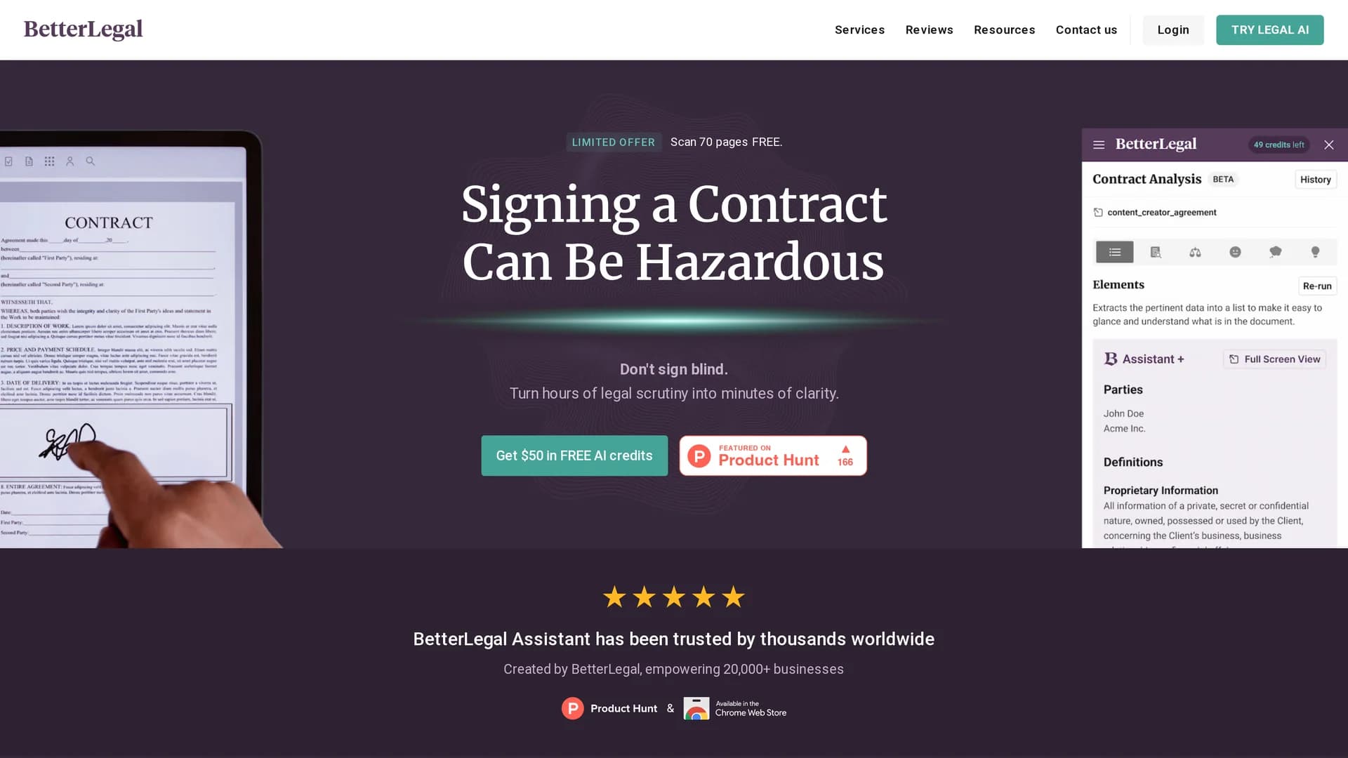 betterlegal-assistant homepage