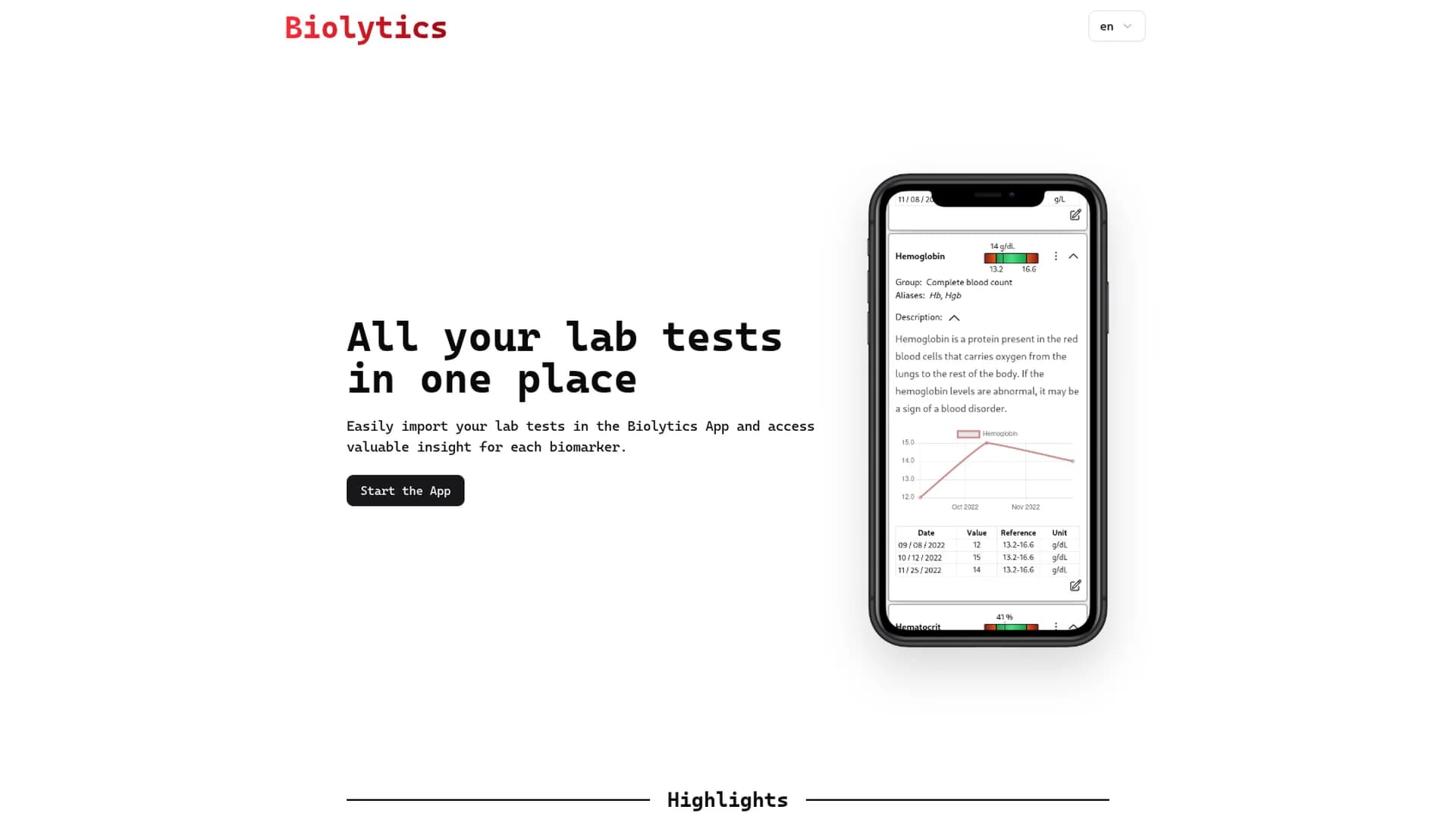 biolytics homepage