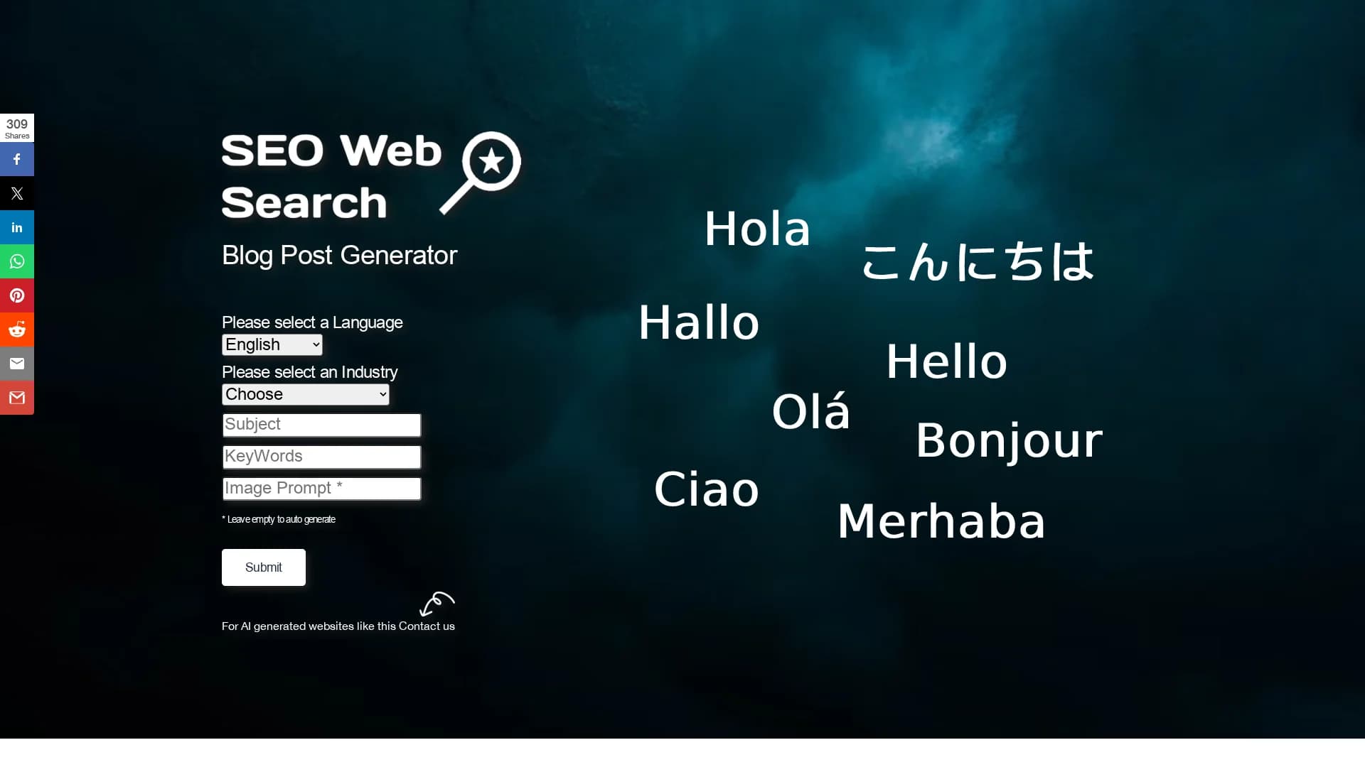 blog-post-generator homepage