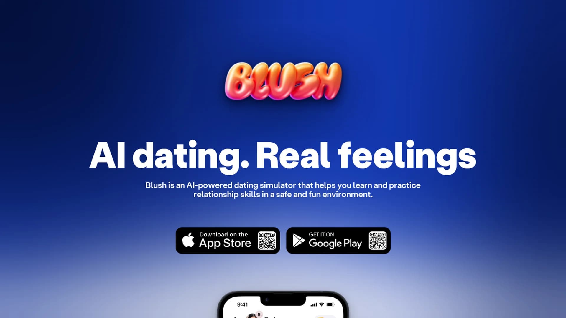 blush homepage