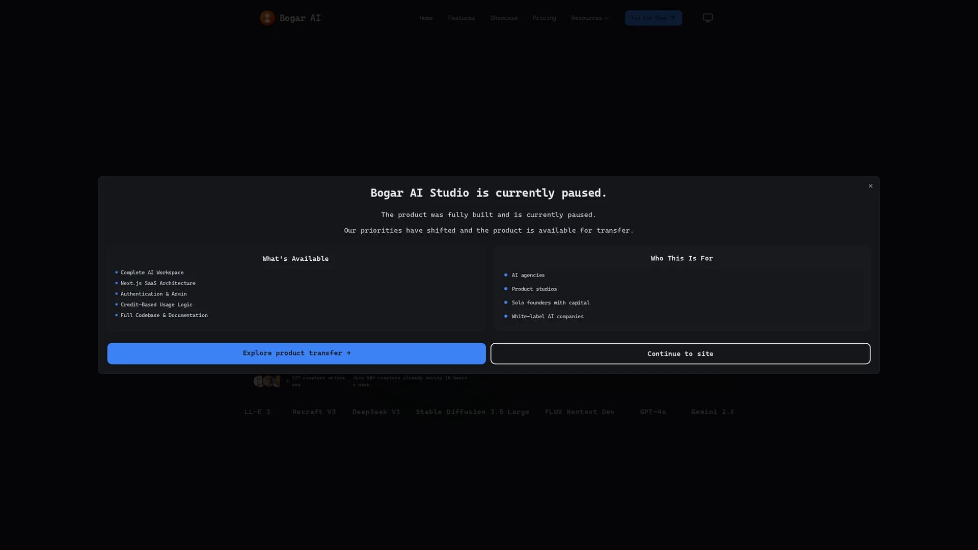 bogar homepage