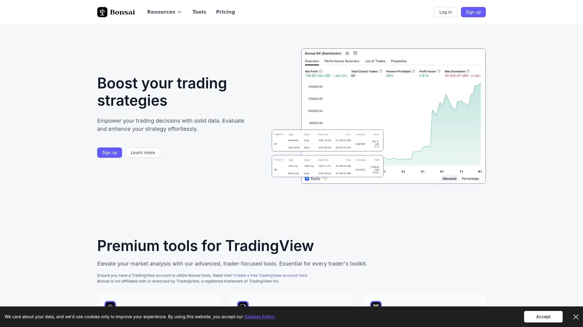bonsai-trade homepage