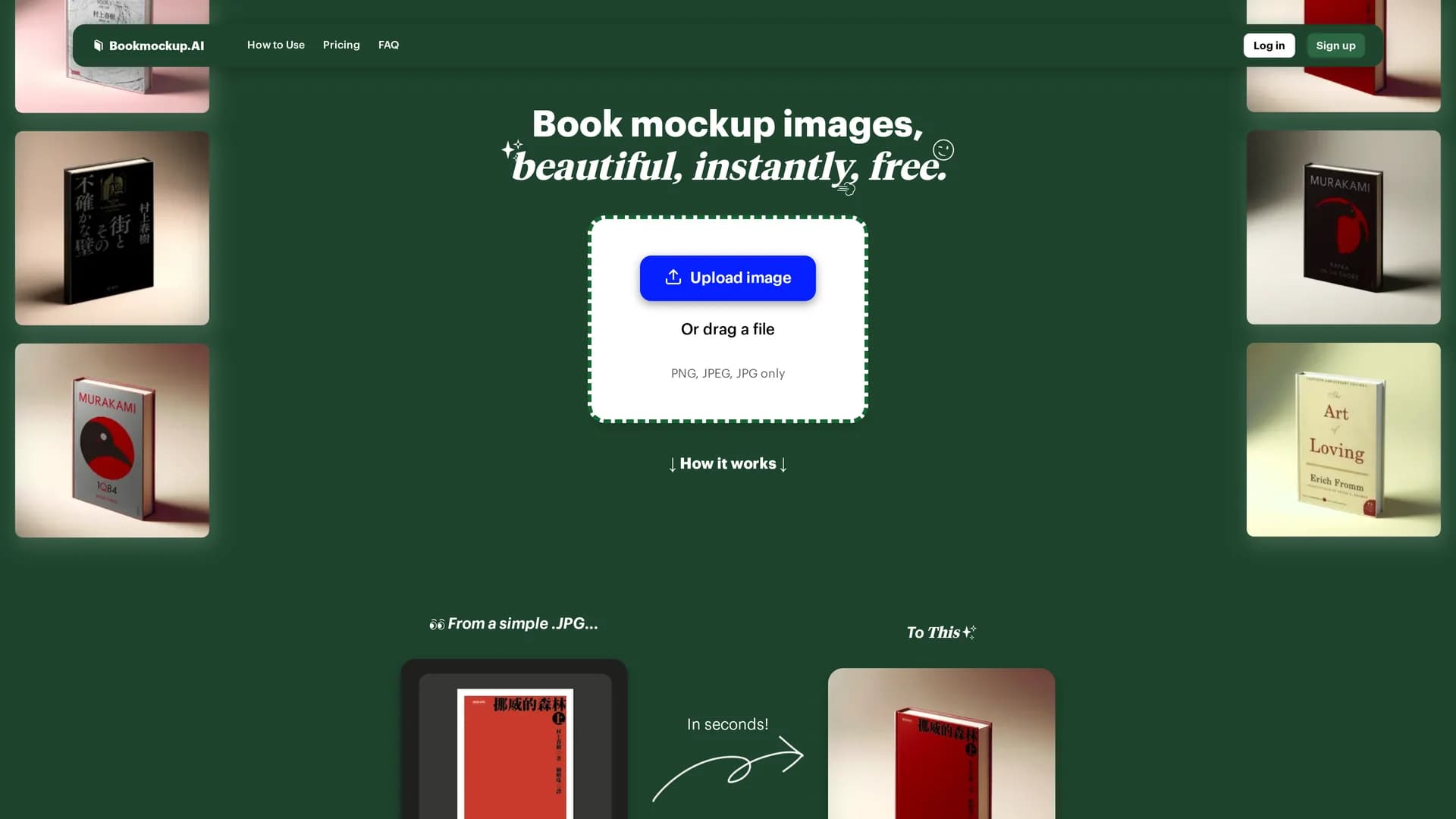 bookmockup-ai homepage