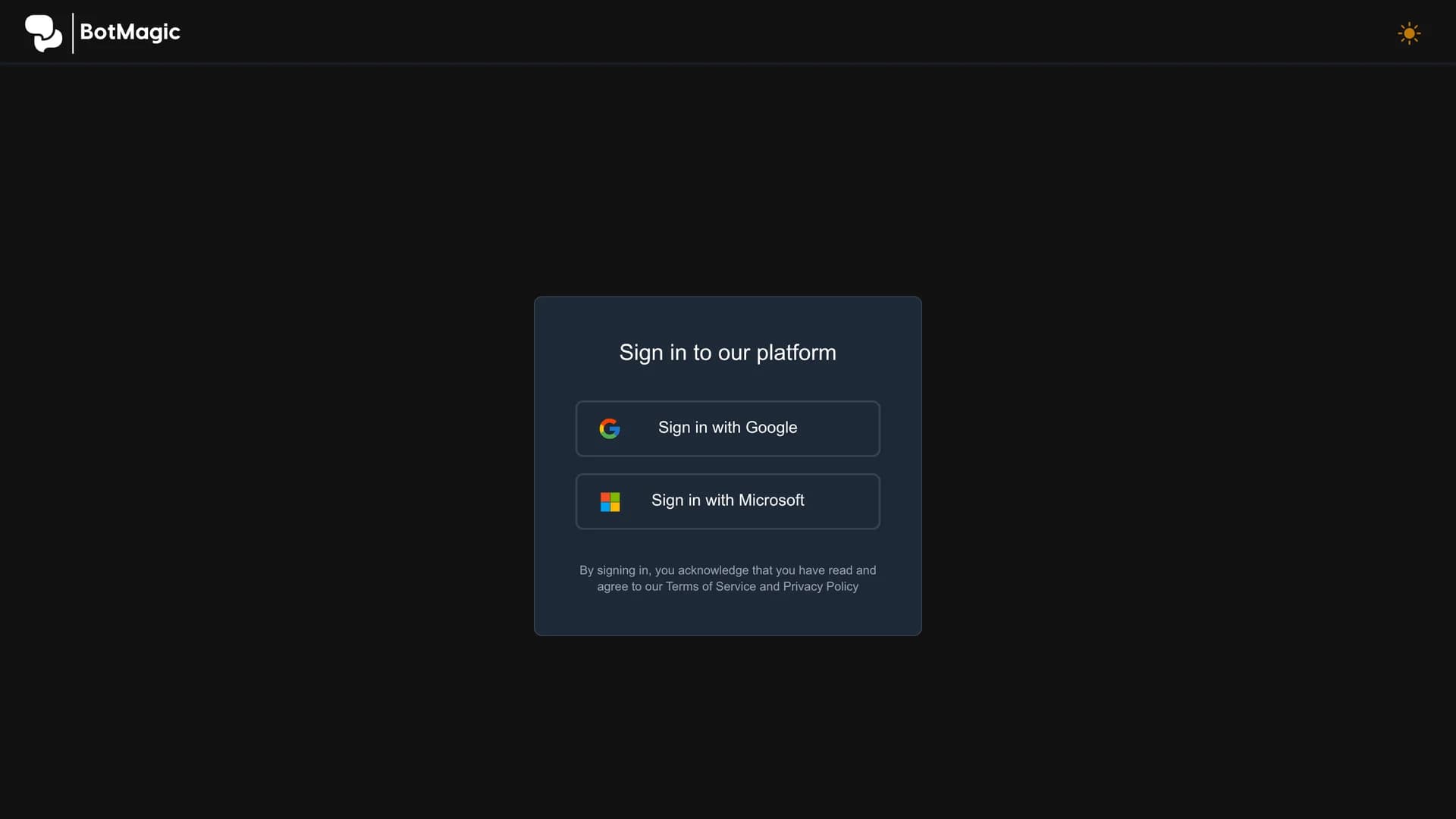 botmagic homepage